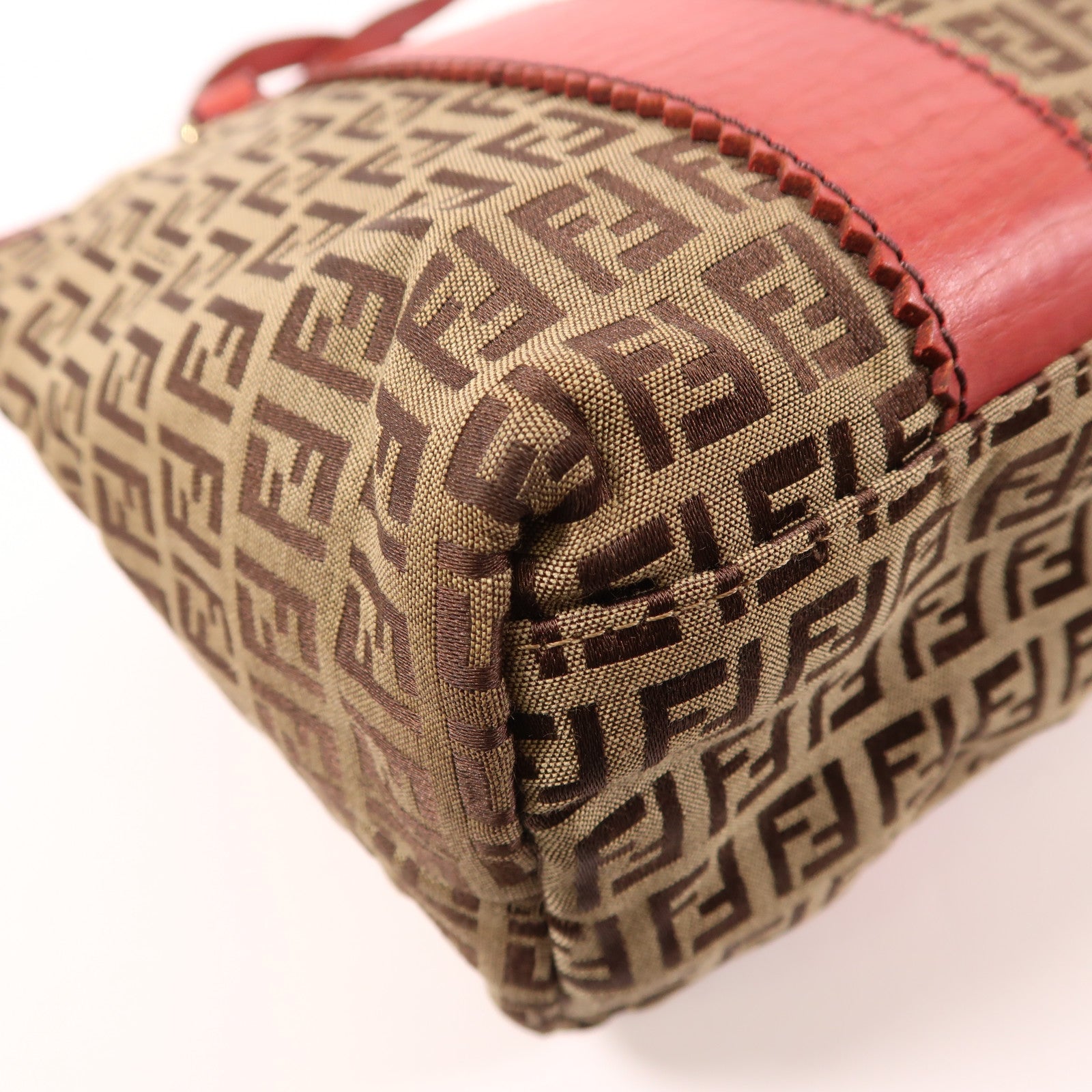 FENDI 【激減優惠】帆布Shoulder Bag金扣肩背袋