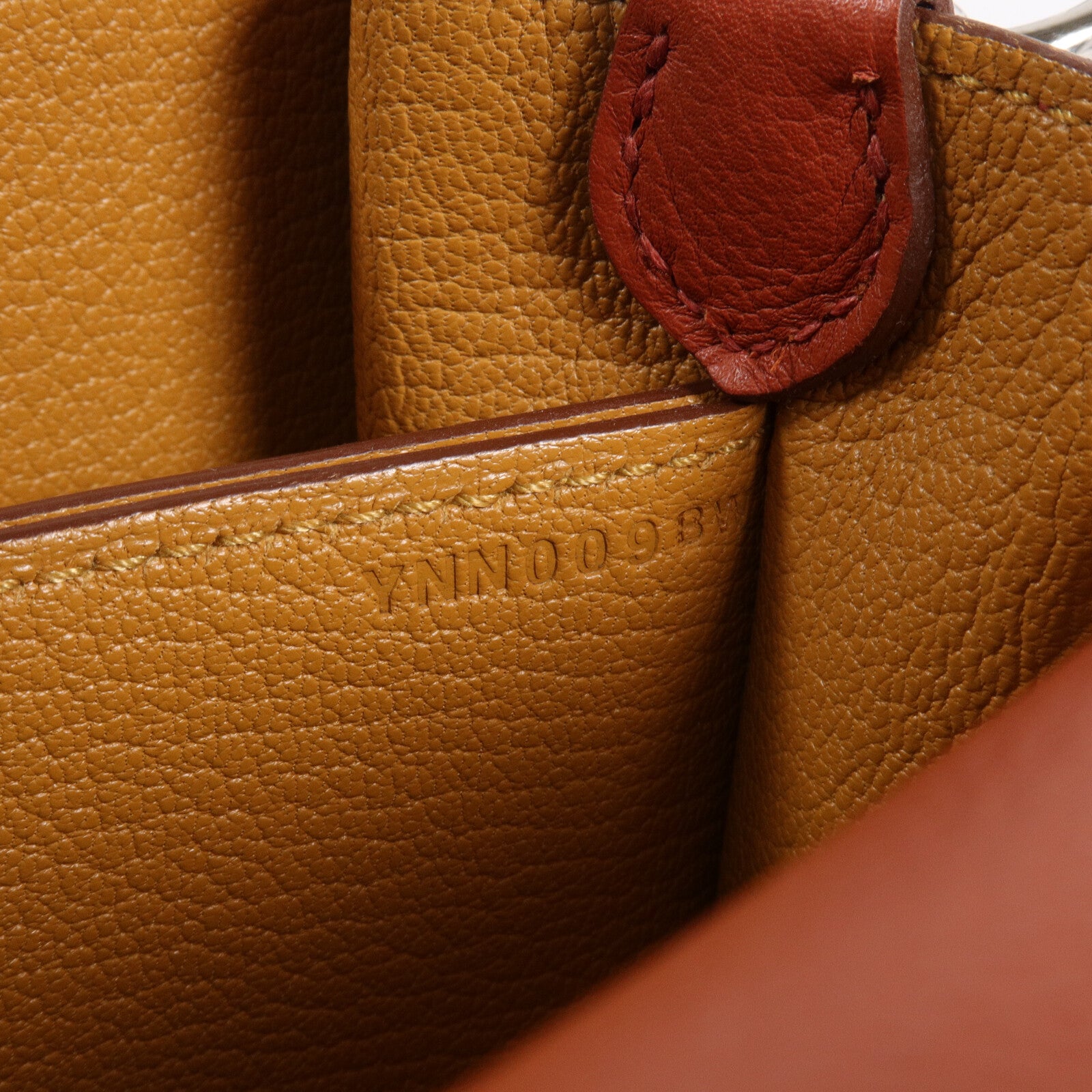 HERMES Evercolor皮革Mini Roulis肩背袋Brique/Caramel