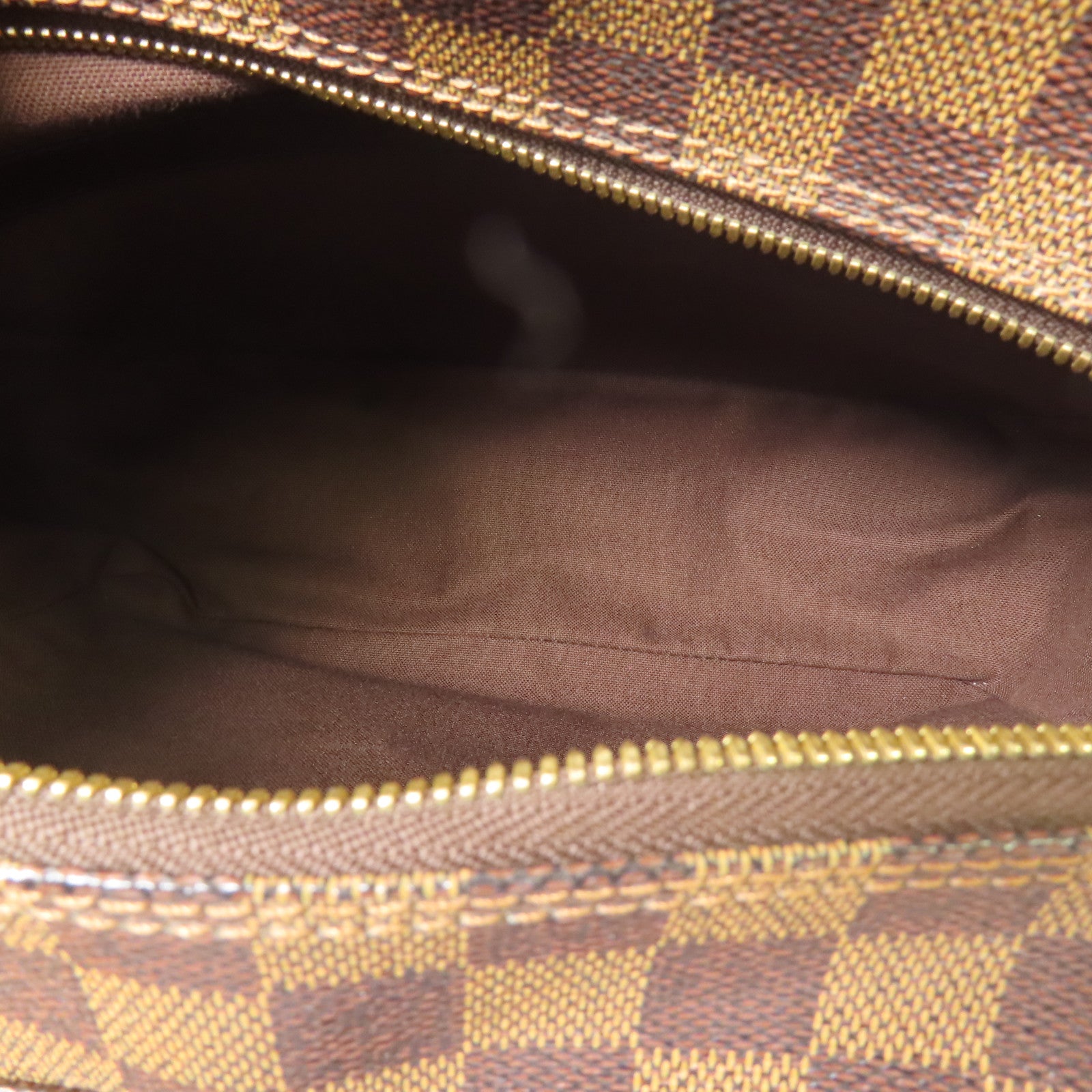 LOUIS VUITTON LV GHW Naviglio Shoulder Messenger Bag N45255 Damier Brown