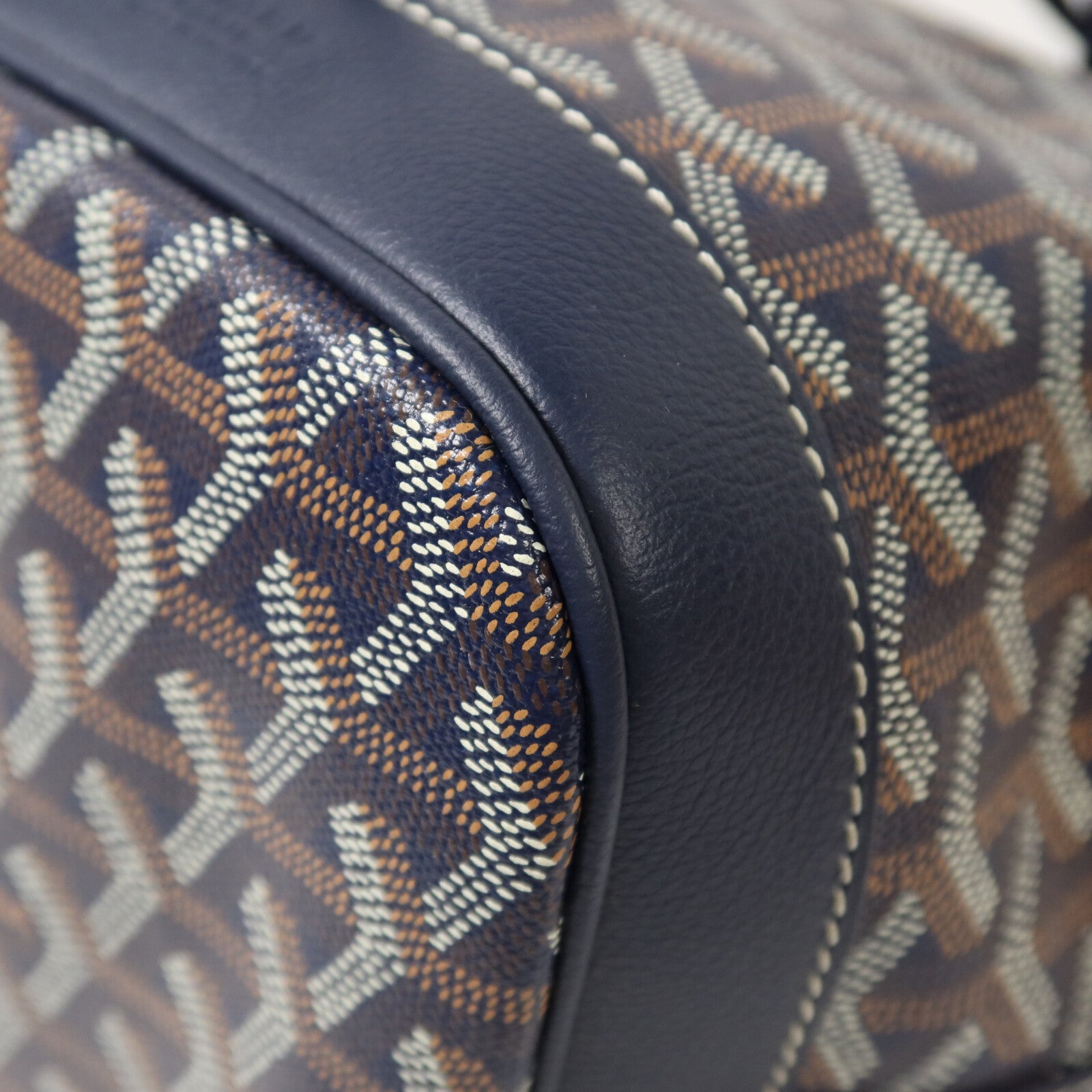 GOYARD 塗層帆布Petit Flot Bucket銀扣肩背袋