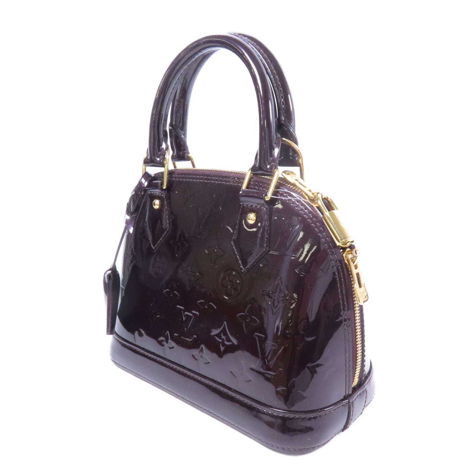 LOUIS VUITTON Vernis Alma BB金扣手挽肩背兩用袋