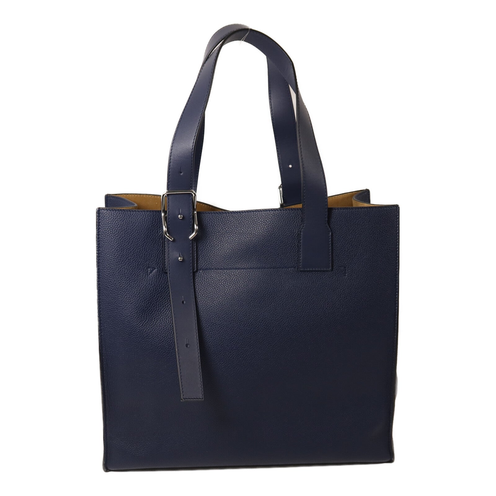 LOEWE 牛皮皮革Buckle Horizontal Tote銀扣手挽袋
