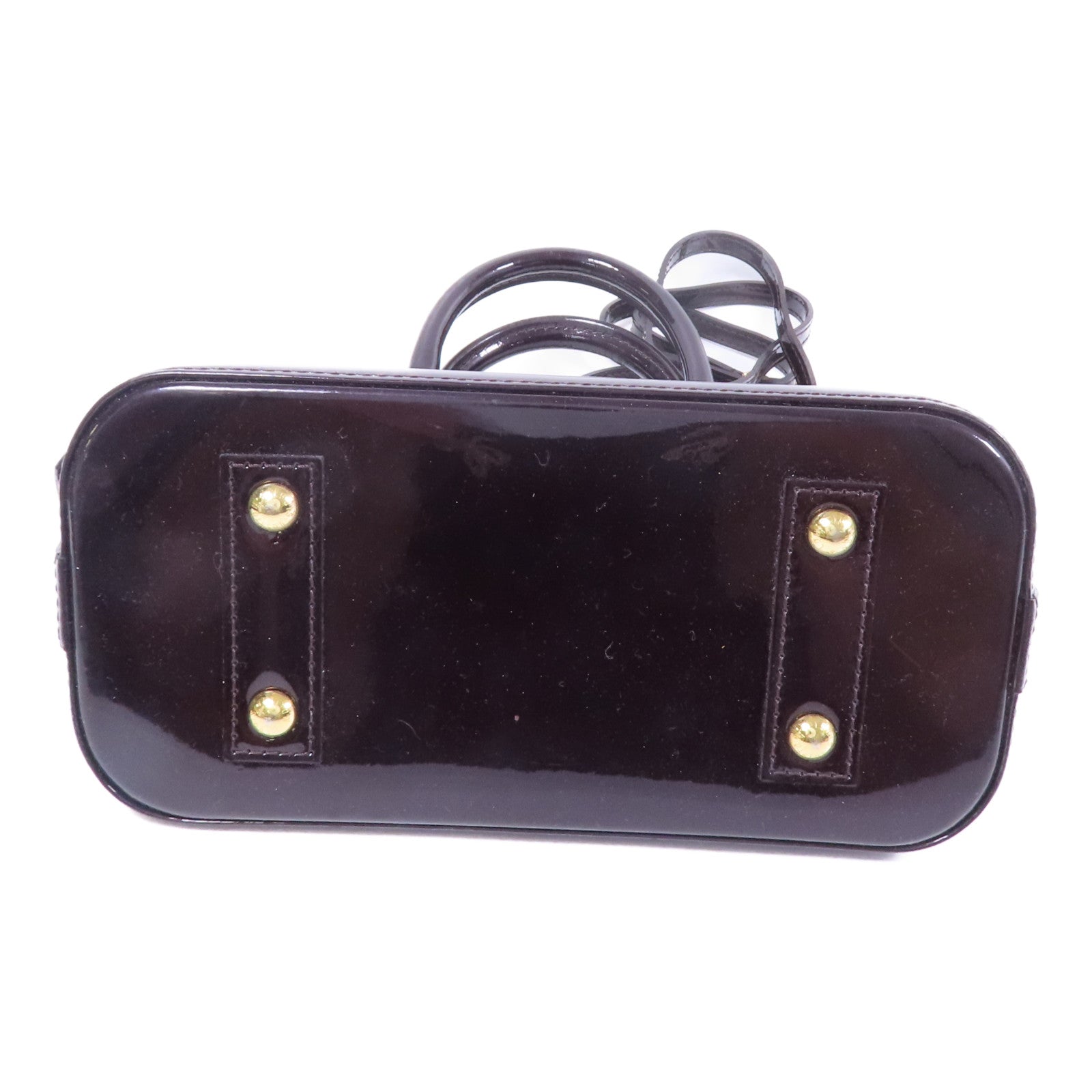 LOUIS VUITTON Vernis Alma BB金扣手挽肩背兩用袋