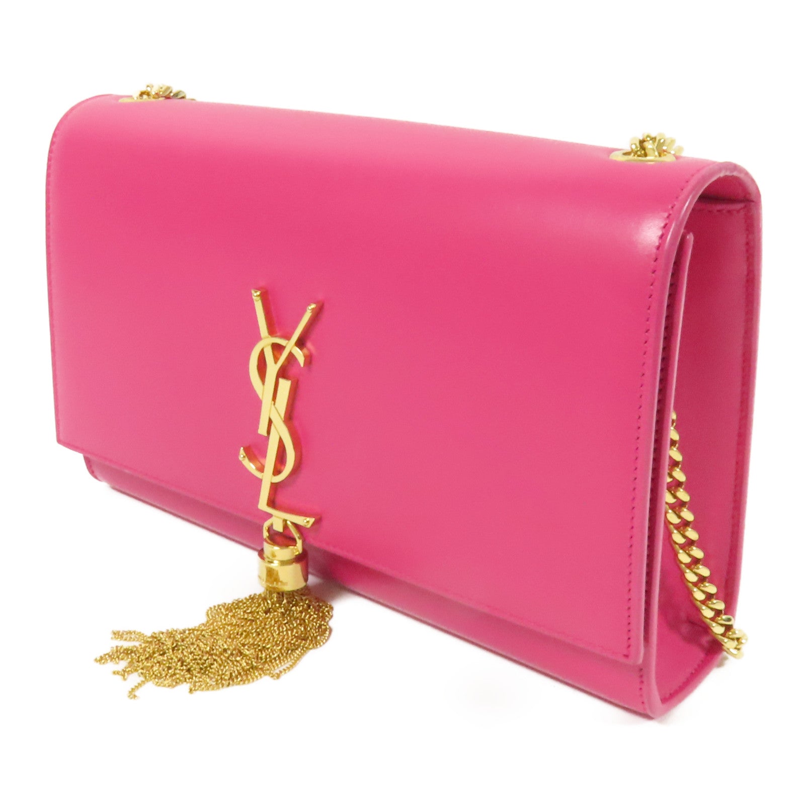 SAINT LAURENT 牛皮皮革Kate金扣鏈帶肩背袋