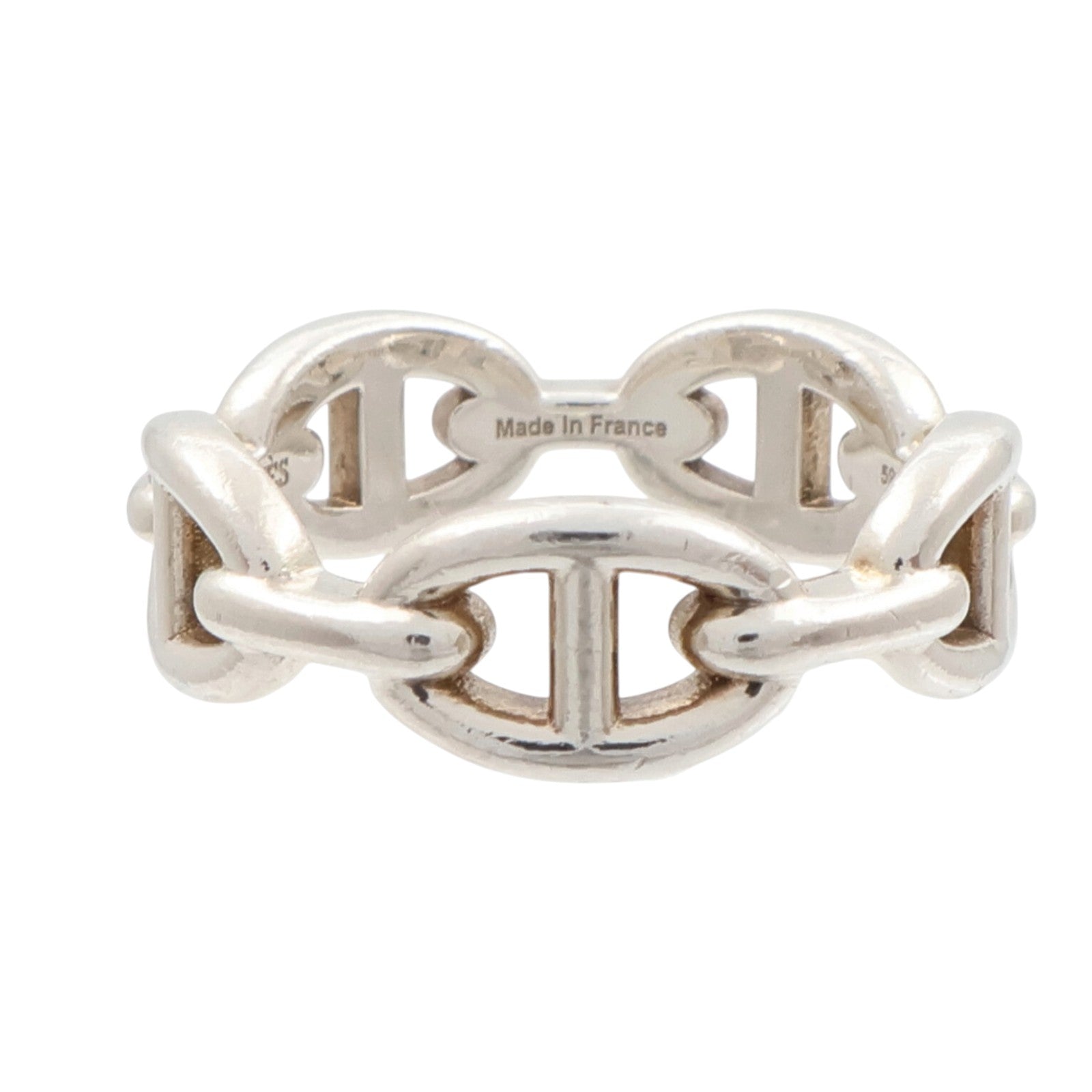 HERMES 925純銀Chain D'ancre Enchainee戒指