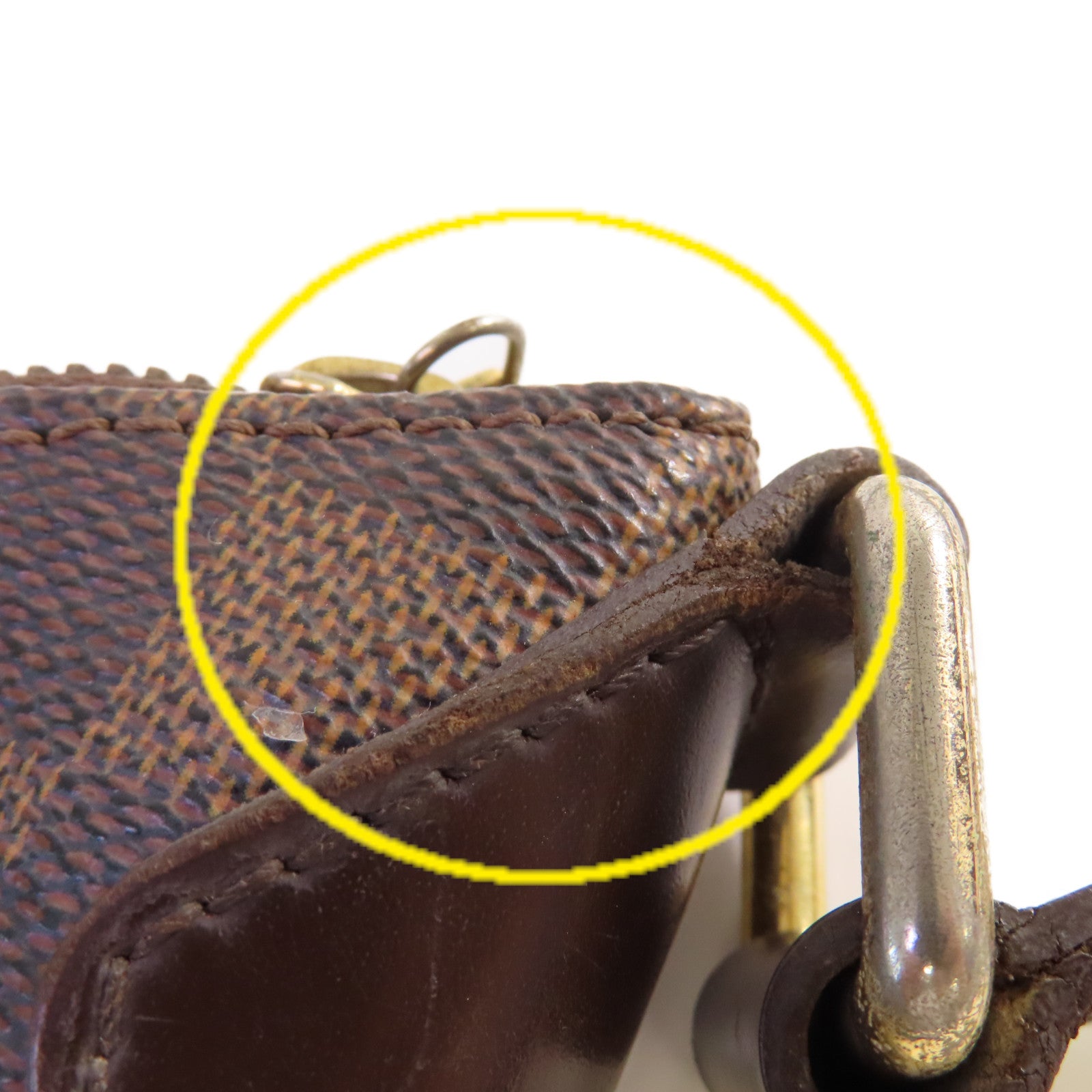 LOUIS VUITTON 【激減優惠】Damier Bloomsbury PM Shoulder Bag銀扣肩背袋啡色