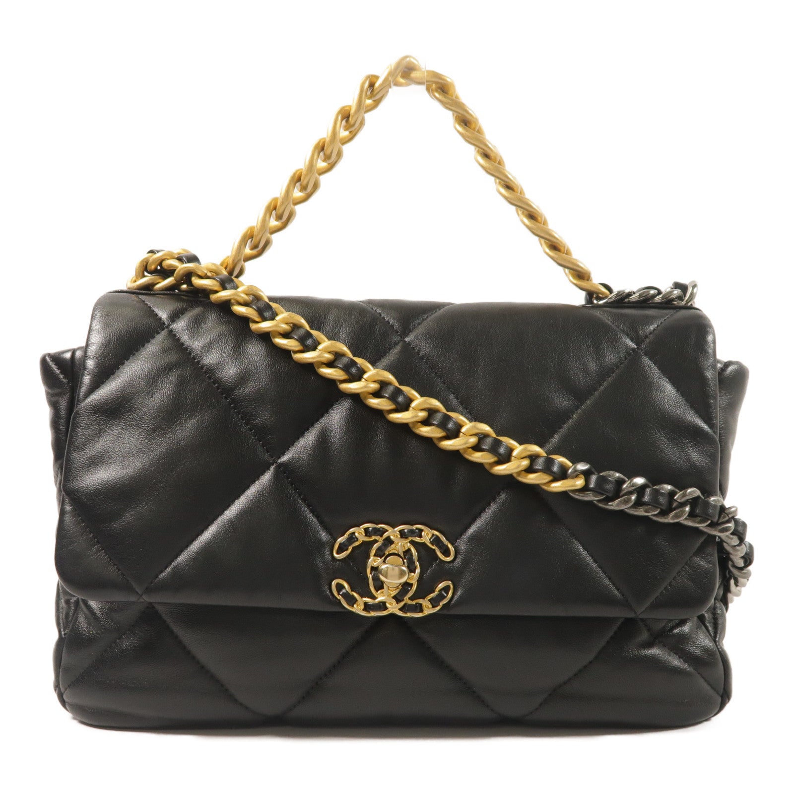 CHANEL 羊皮皮革Chanel 19手挽肩背兩用袋