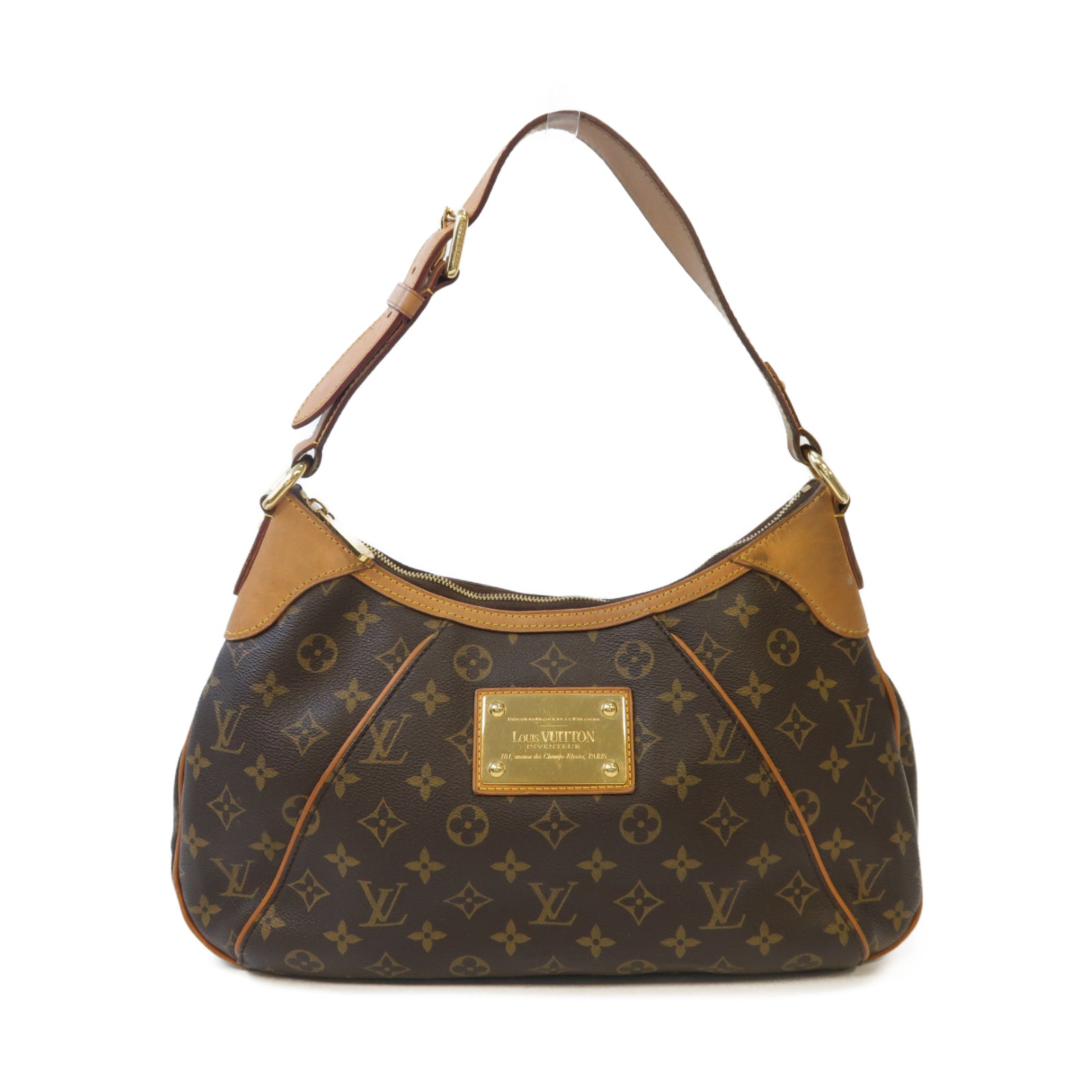 LOUIS VUITTON 【激減優惠】Monogram Thames GM金扣肩背袋啡色