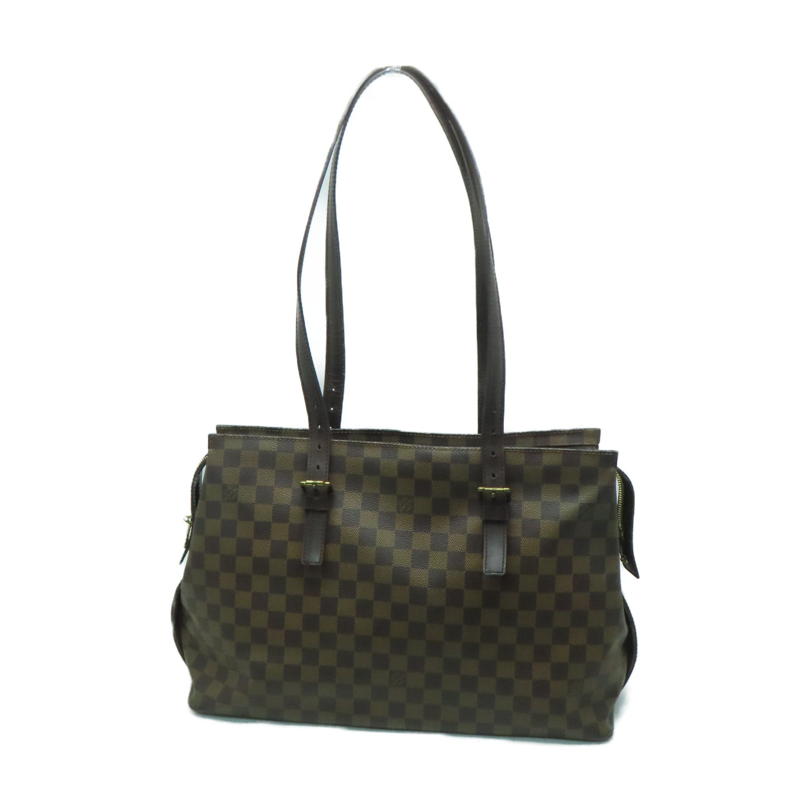 LOUIS VUITTON **【激減優惠】Damier Chelsea金扣肩背袋啡色