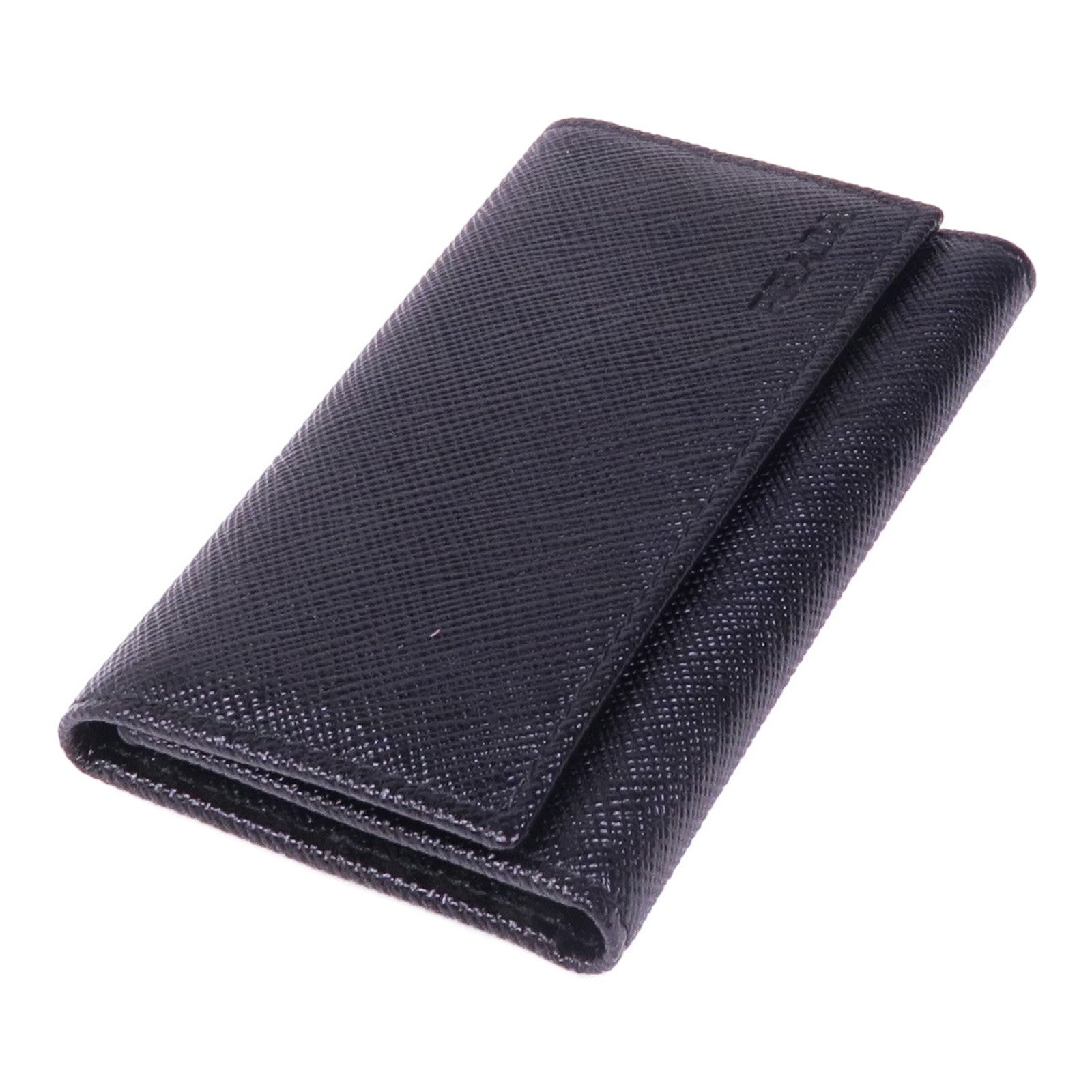PRADA 牛皮皮革Key Case銀扣鑰匙包
