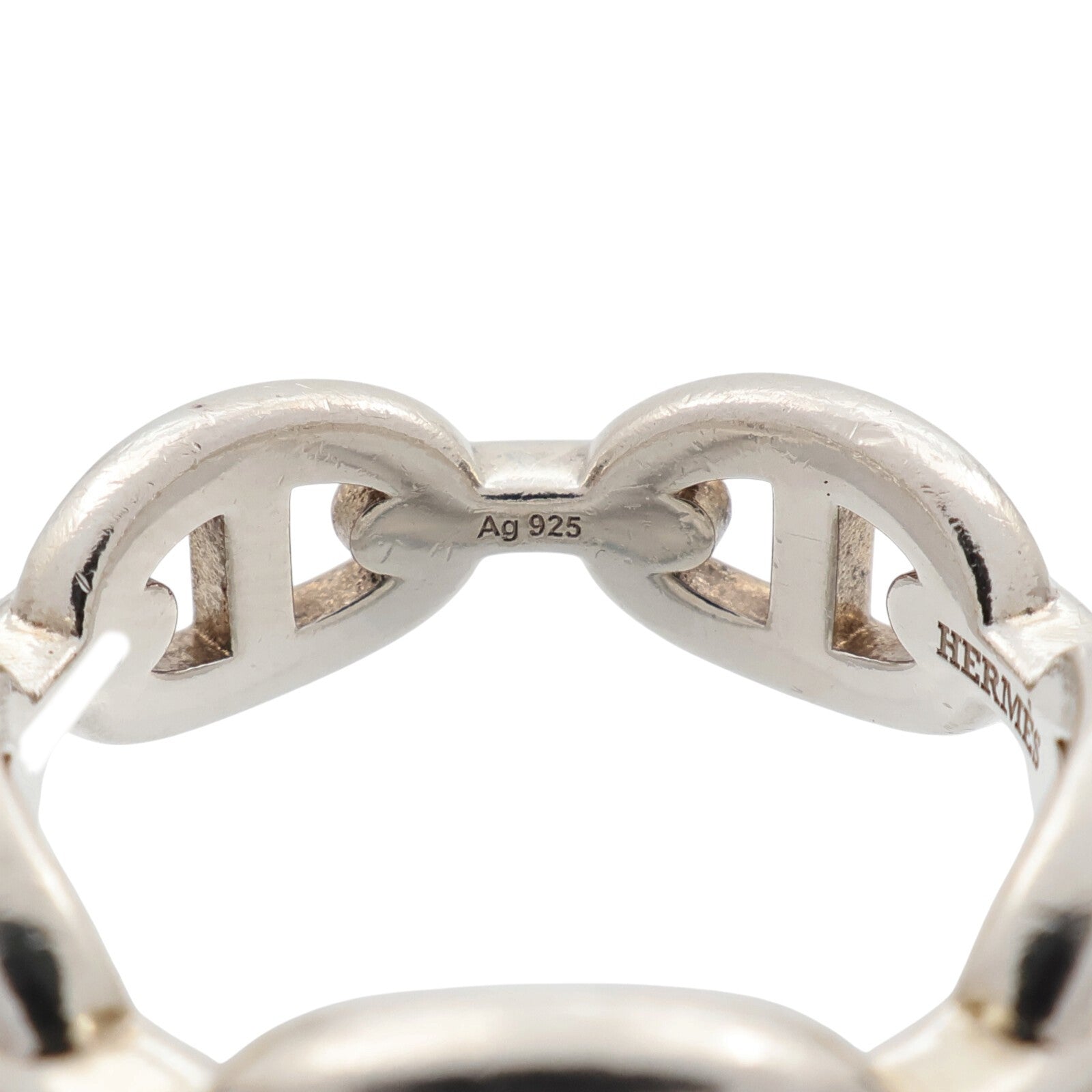HERMES 925純銀Chain D'ancre Enchainee戒指