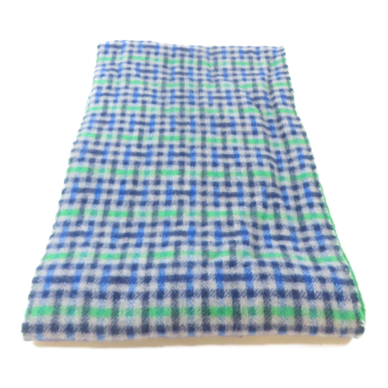 HERMES 羊絨Scarf圍巾綠色/藍色