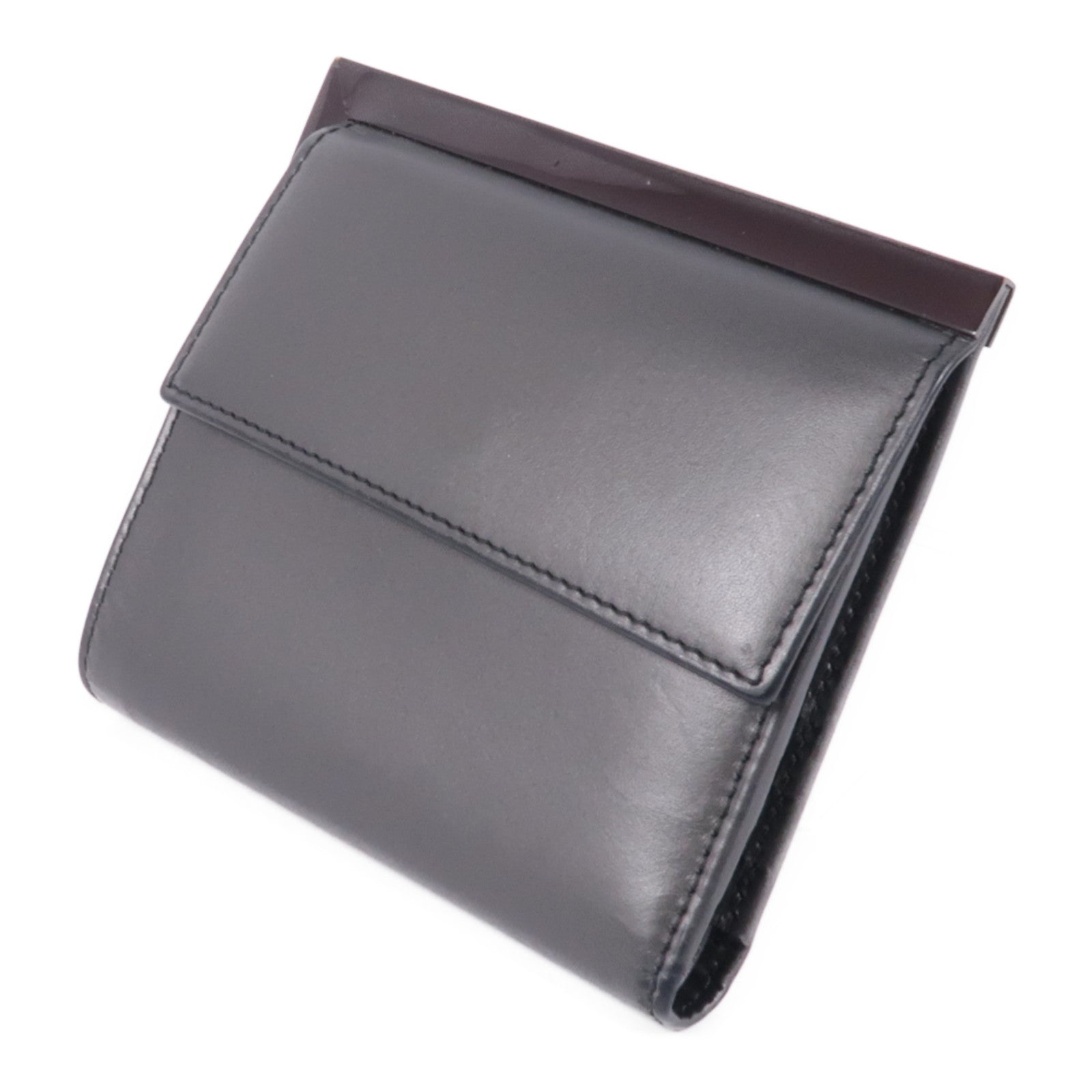 GUCCI GG Wallet Wallet Calfskin Leather Brown