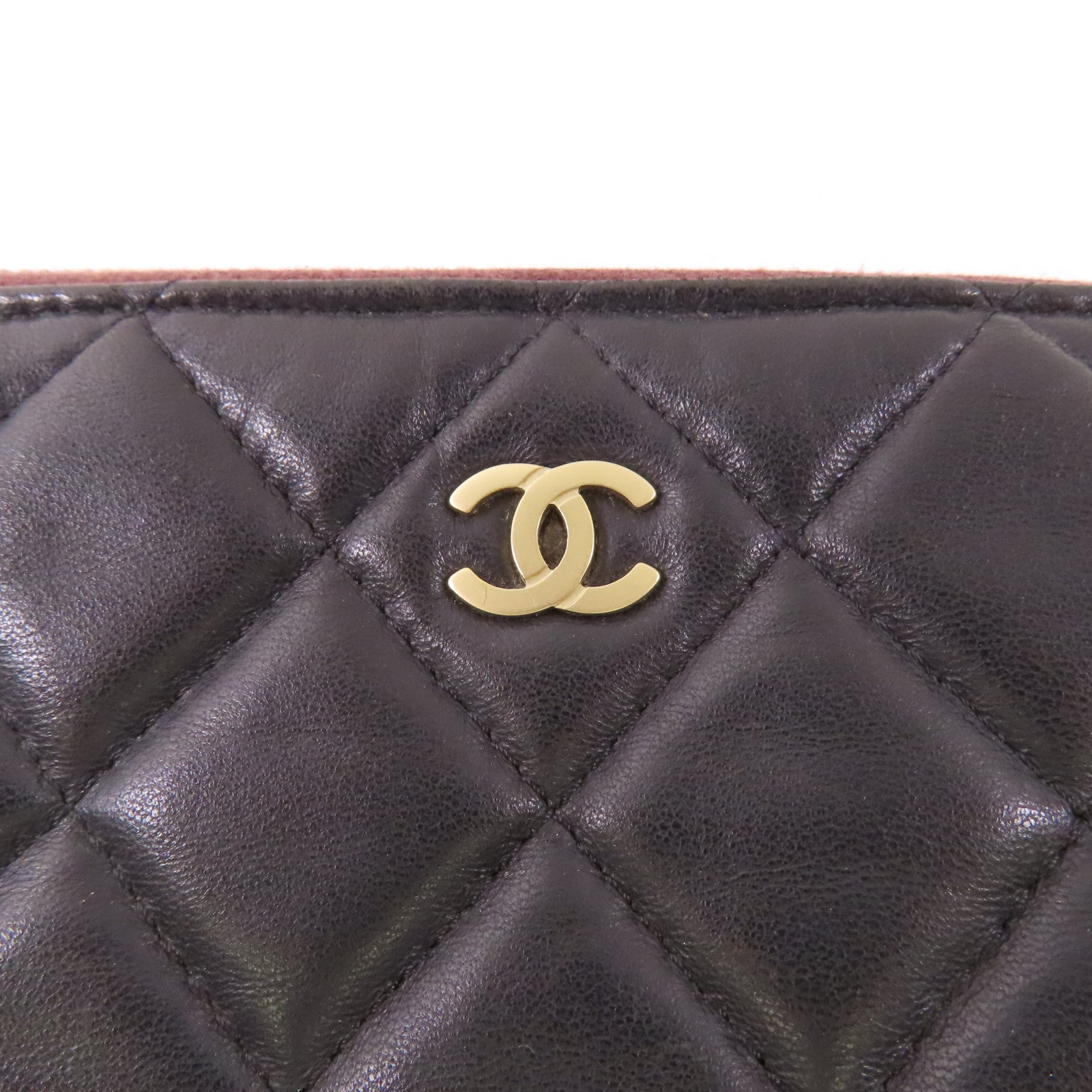 CHANEL 牛皮皮革Pouch金扣手拿包
