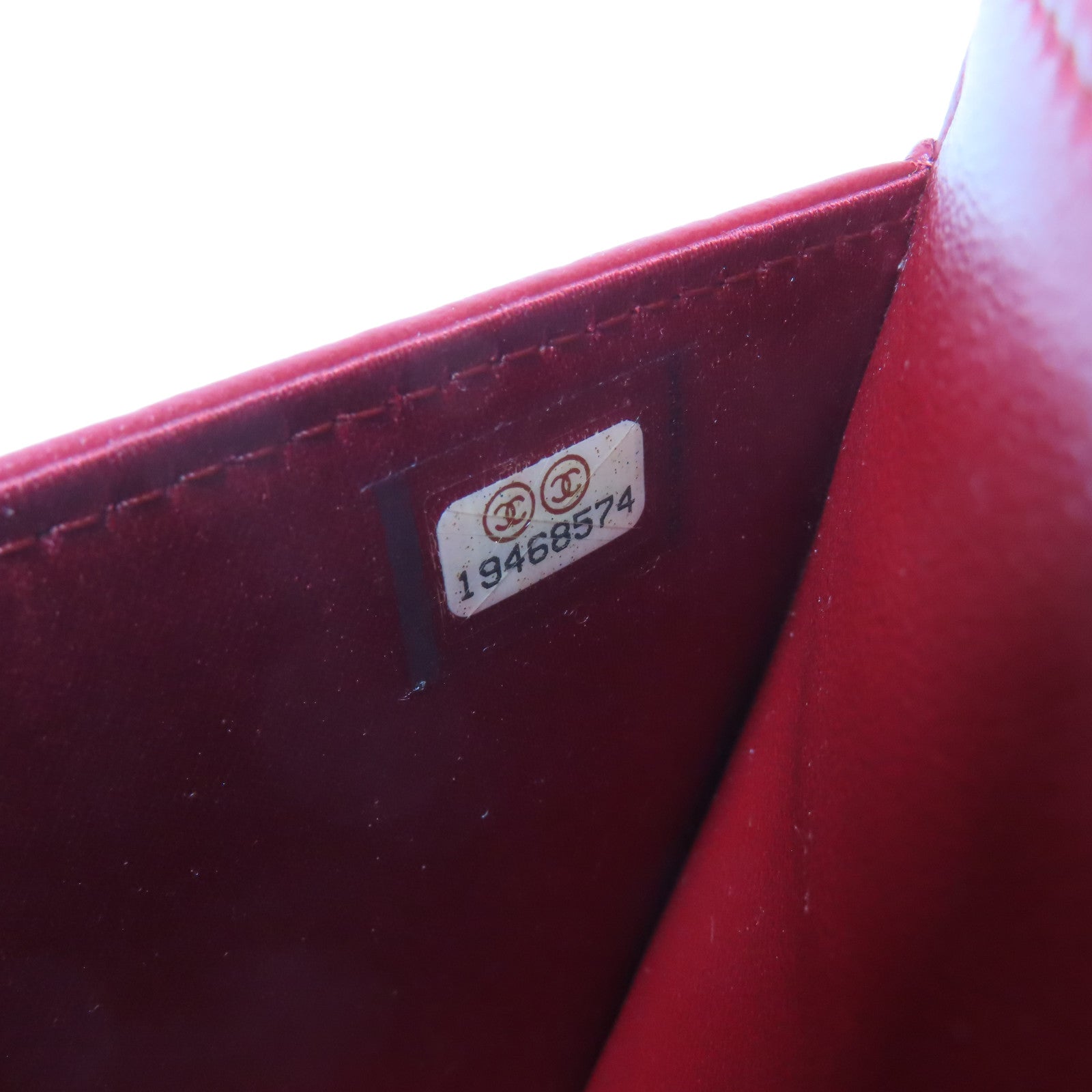 CHANEL 【激減優惠】羊皮皮革Camellia Wallet On Chain銀扣鏈帶肩背袋紅色