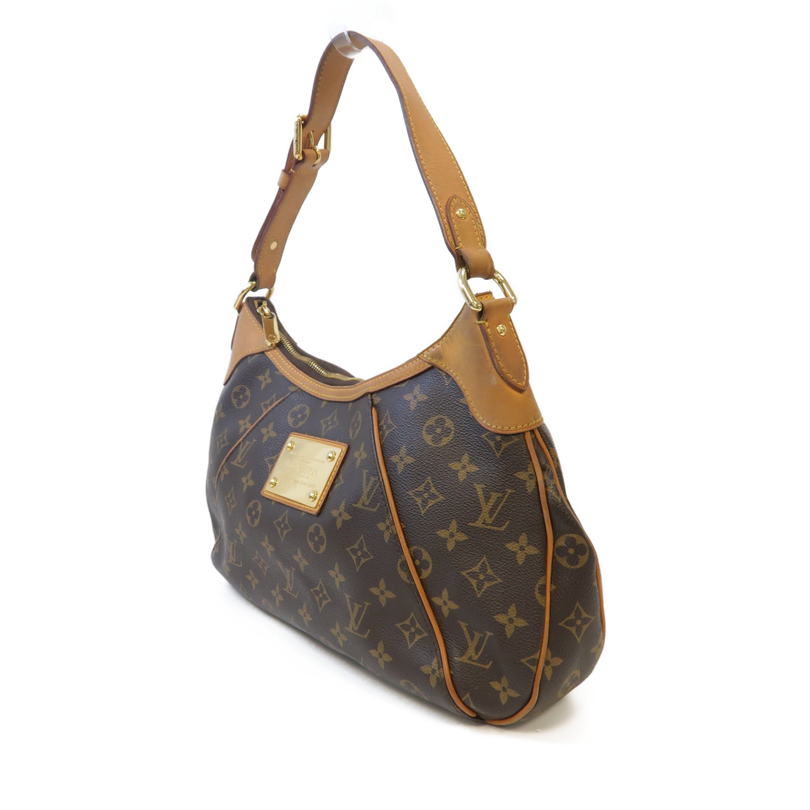 LOUIS VUITTON 【激減優惠】Monogram Thames GM金扣肩背袋啡色