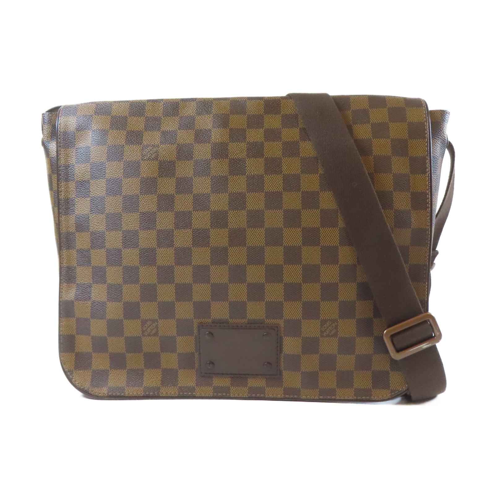 LOUIS VUITTON 【激減優惠】Damier Brooklyn GM金扣肩背袋啡色