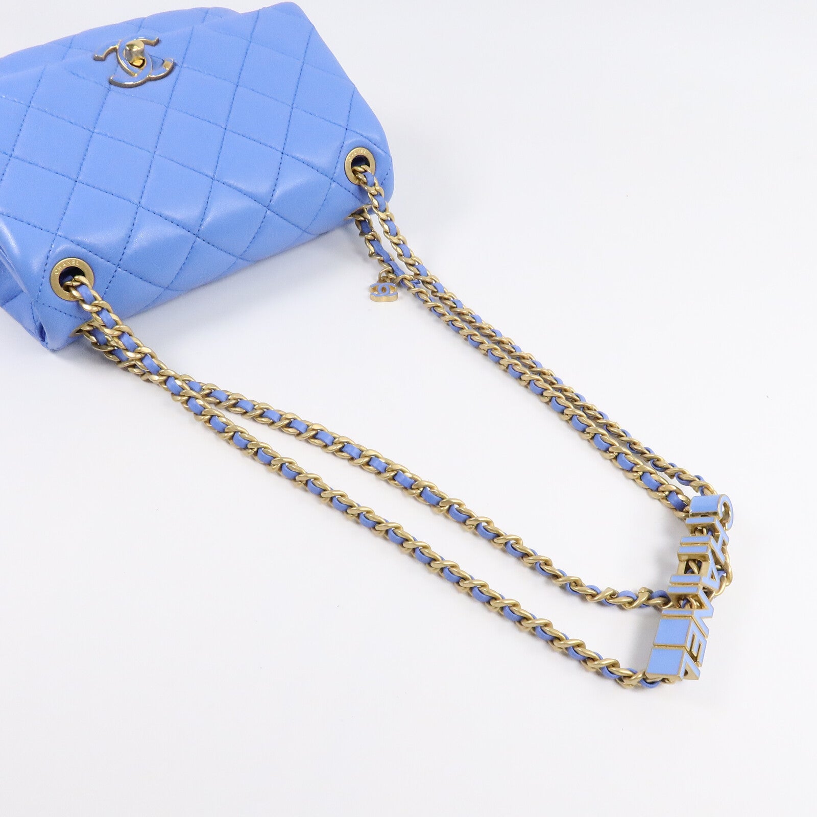 CHANEL 羊皮皮革Chain Shoulder Bag鏈帶肩背袋