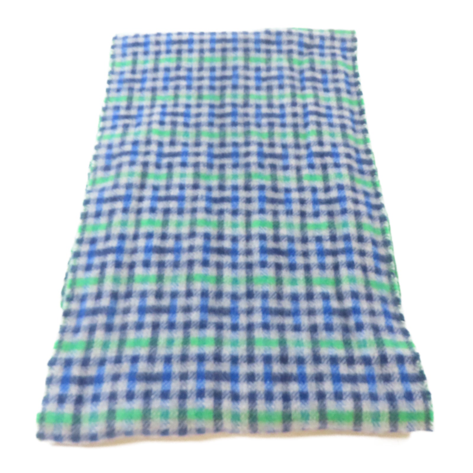 HERMES 羊絨Scarf圍巾綠色/藍色