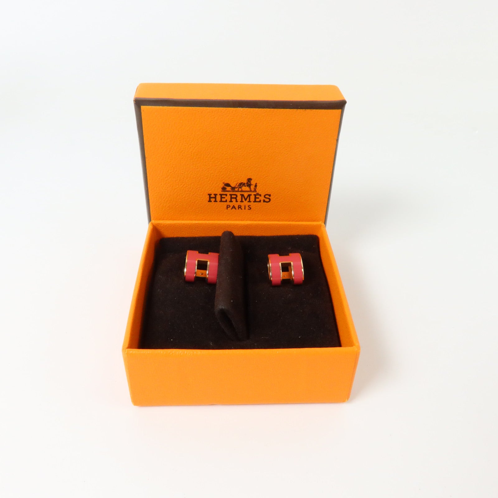 HERMES 金屬/琺瑯Pop H Earrings耳環