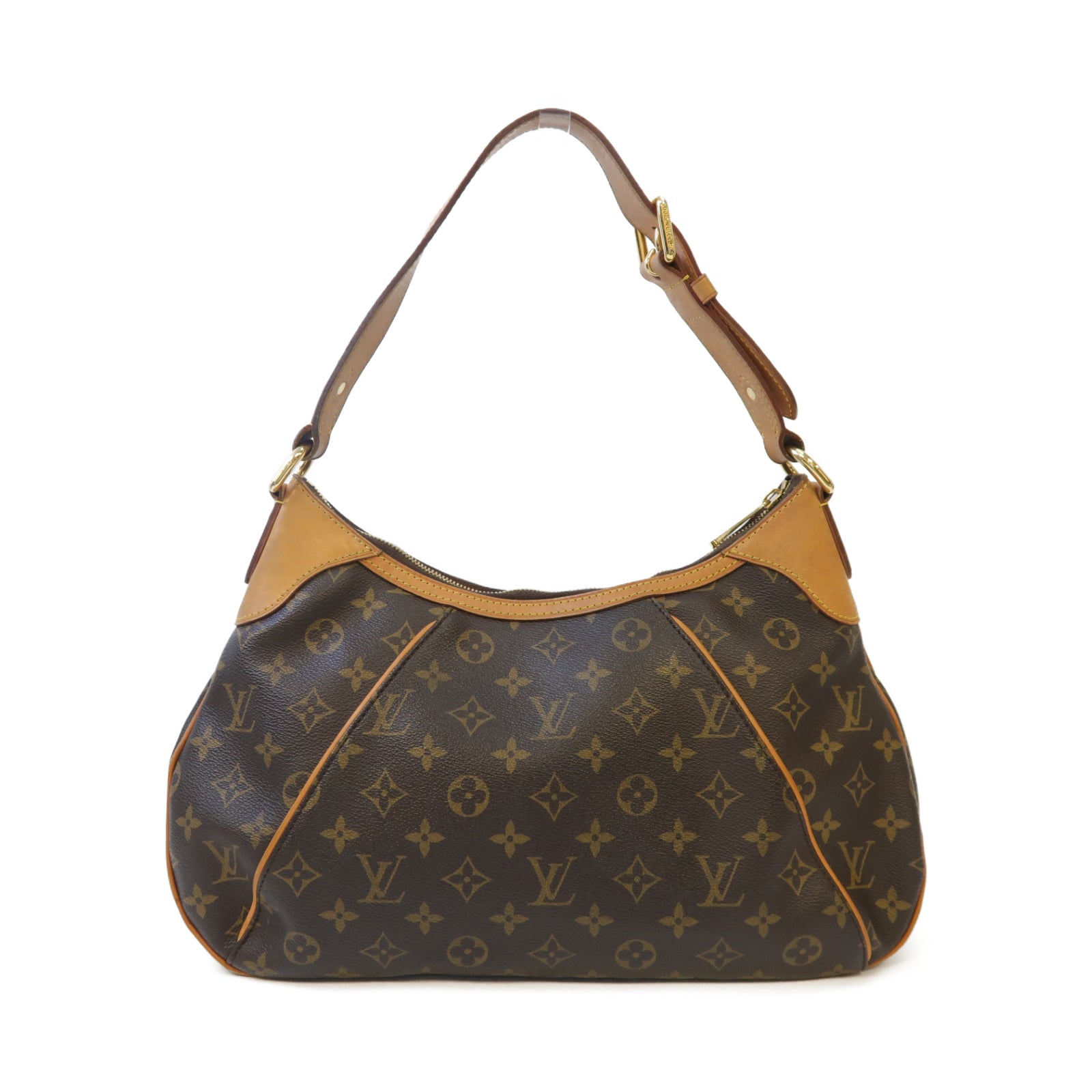 LOUIS VUITTON 【激減優惠】Monogram Thames GM金扣肩背袋啡色