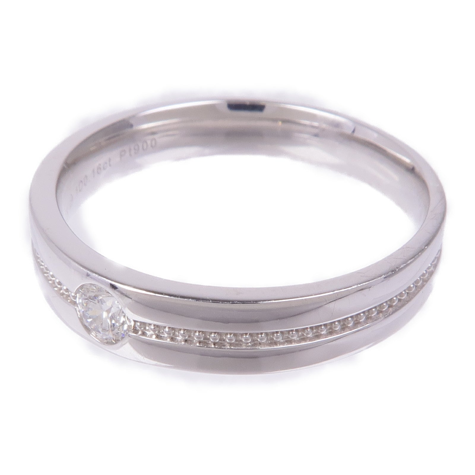 JEWELRY PT900鉑金Diamond Ring鑽石戒指US#8.75