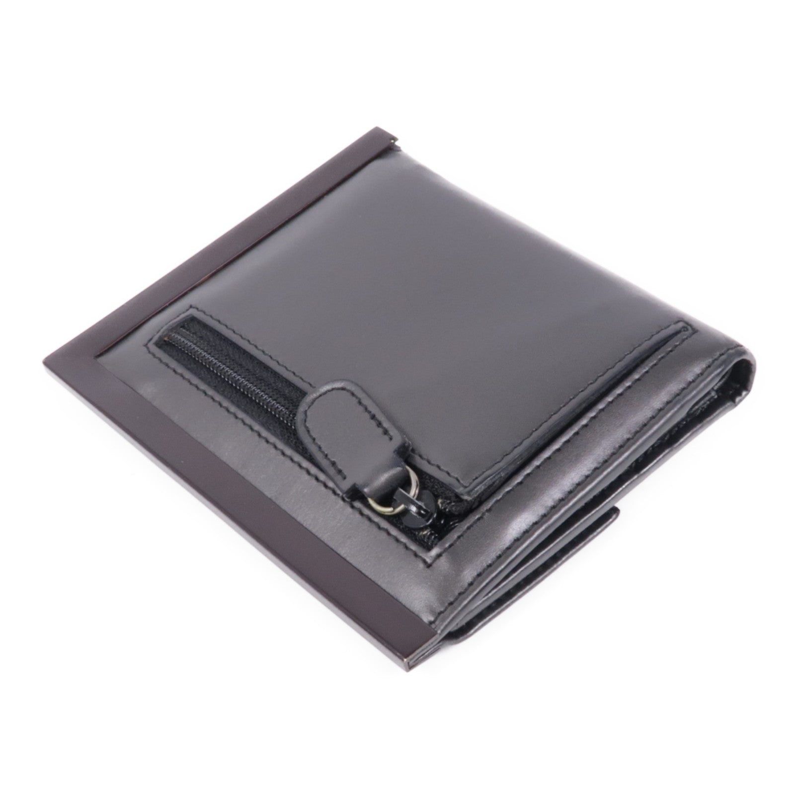 GUCCI GG Wallet Wallet Calfskin Leather Brown