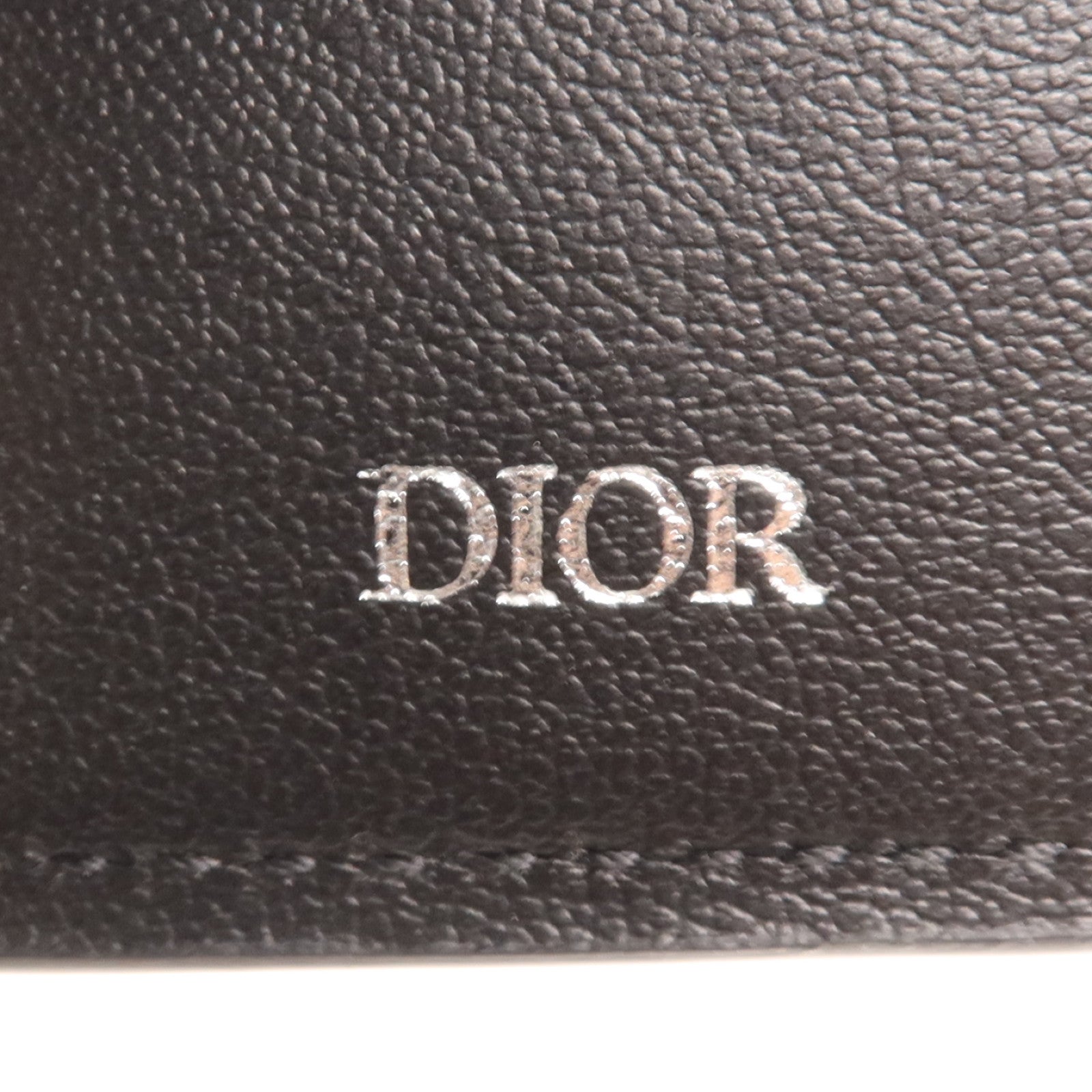 Dior 牛皮皮革Wallet銀扣錢包