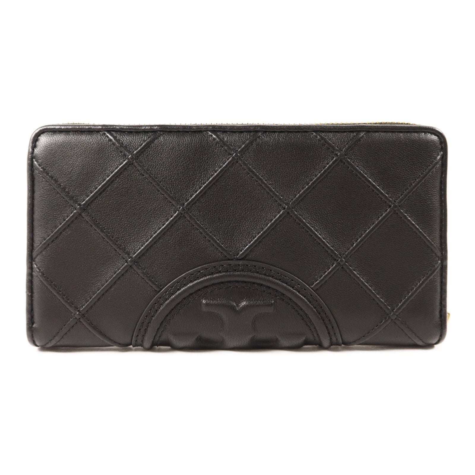 Tory Burch 牛皮皮革Long Round Wallet金扣長錢包