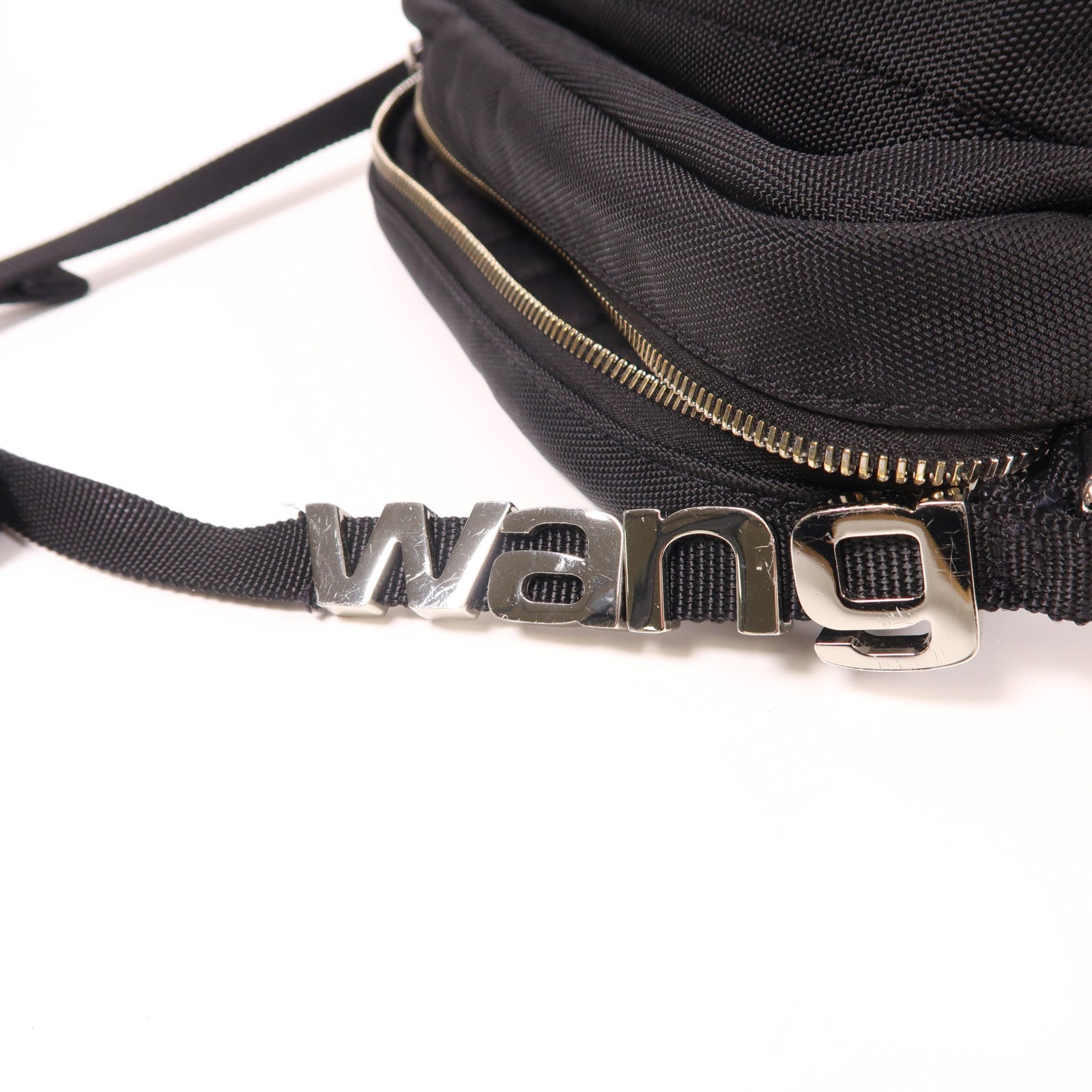 SELECTION 尼龍Shoulder Bag銀扣肩背袋黑色