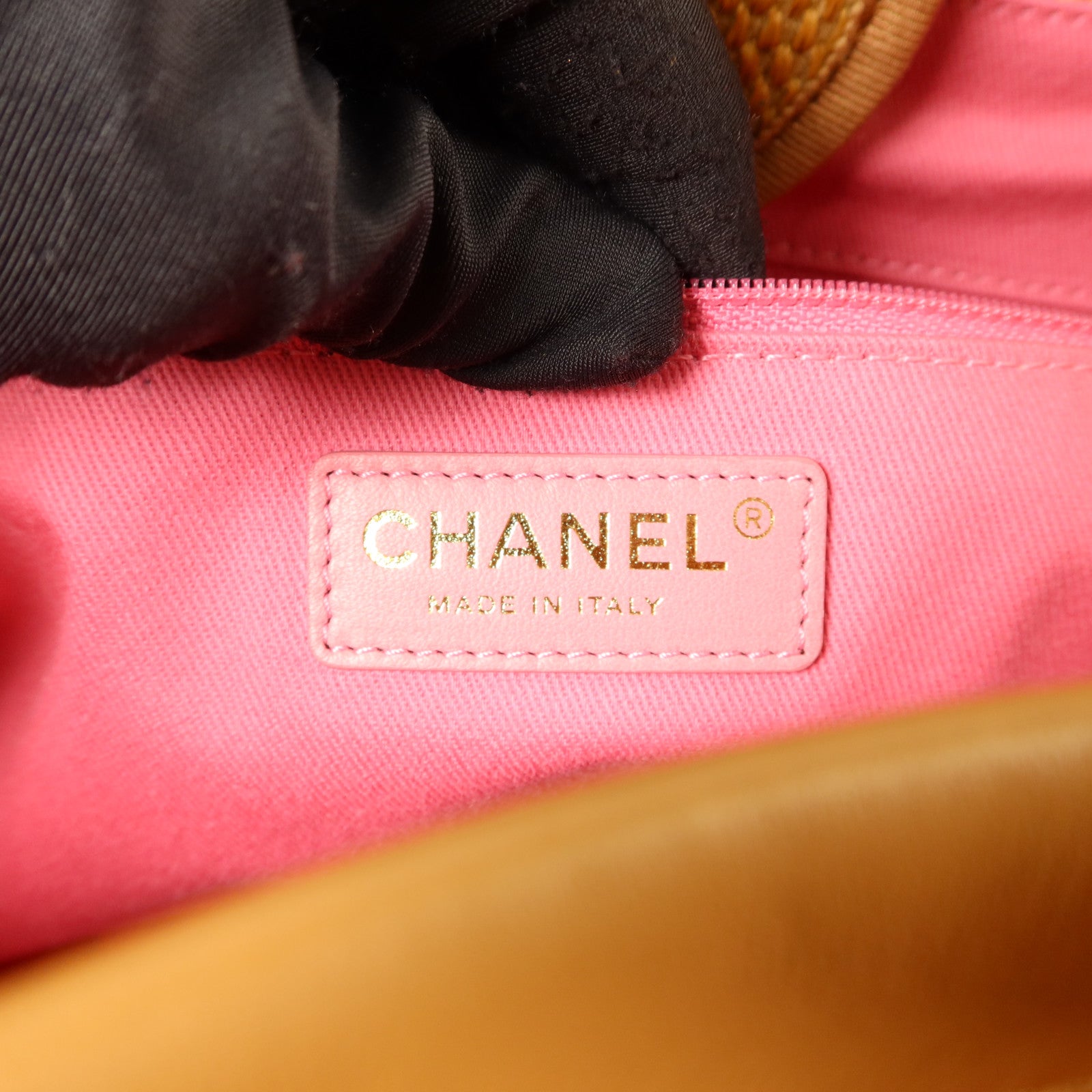 CHANEL Raffia Striped Straw Raffia Deauville Tote金扣手挽肩背兩用袋