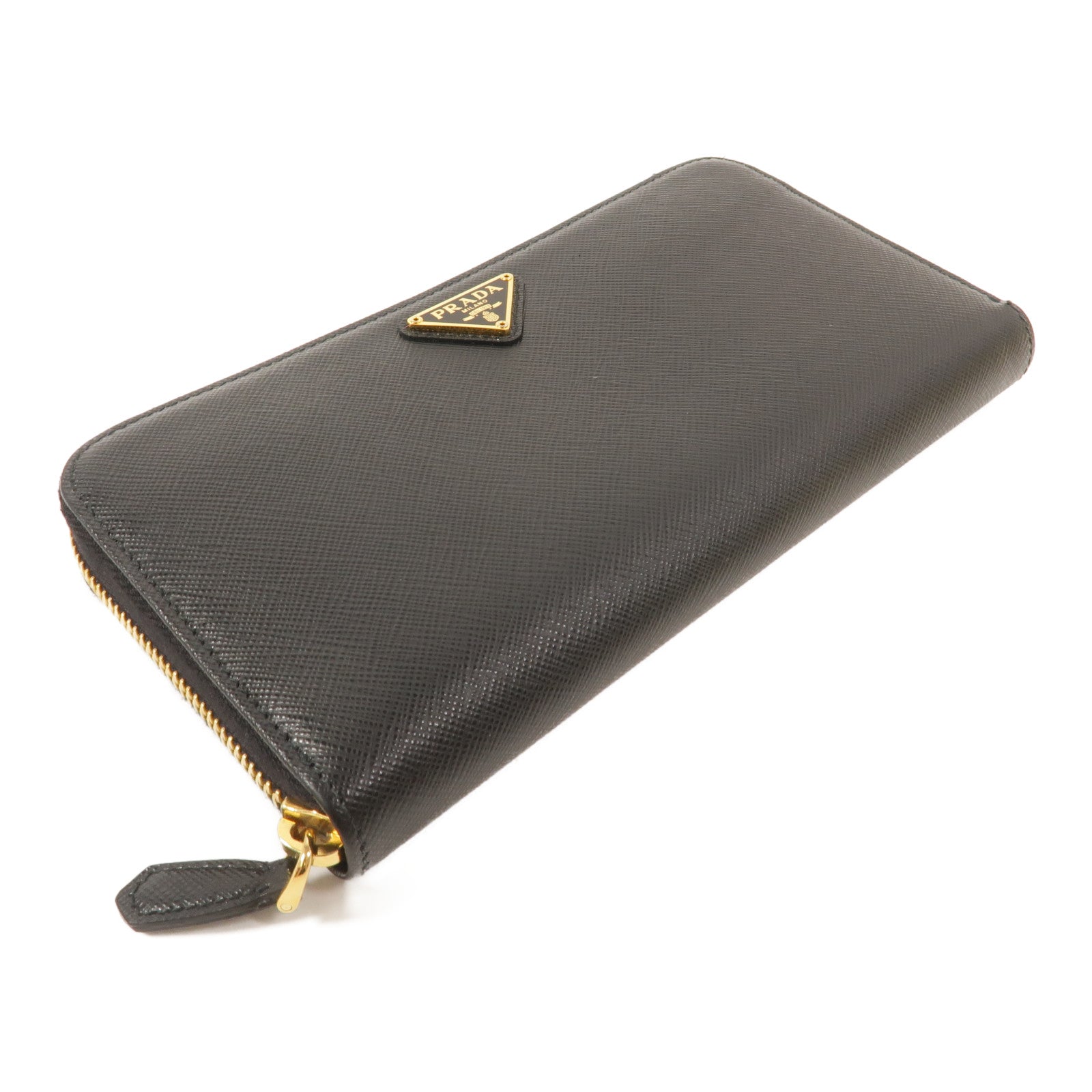 PRADA Saffiano皮革Zipper Long Wallet長錢包