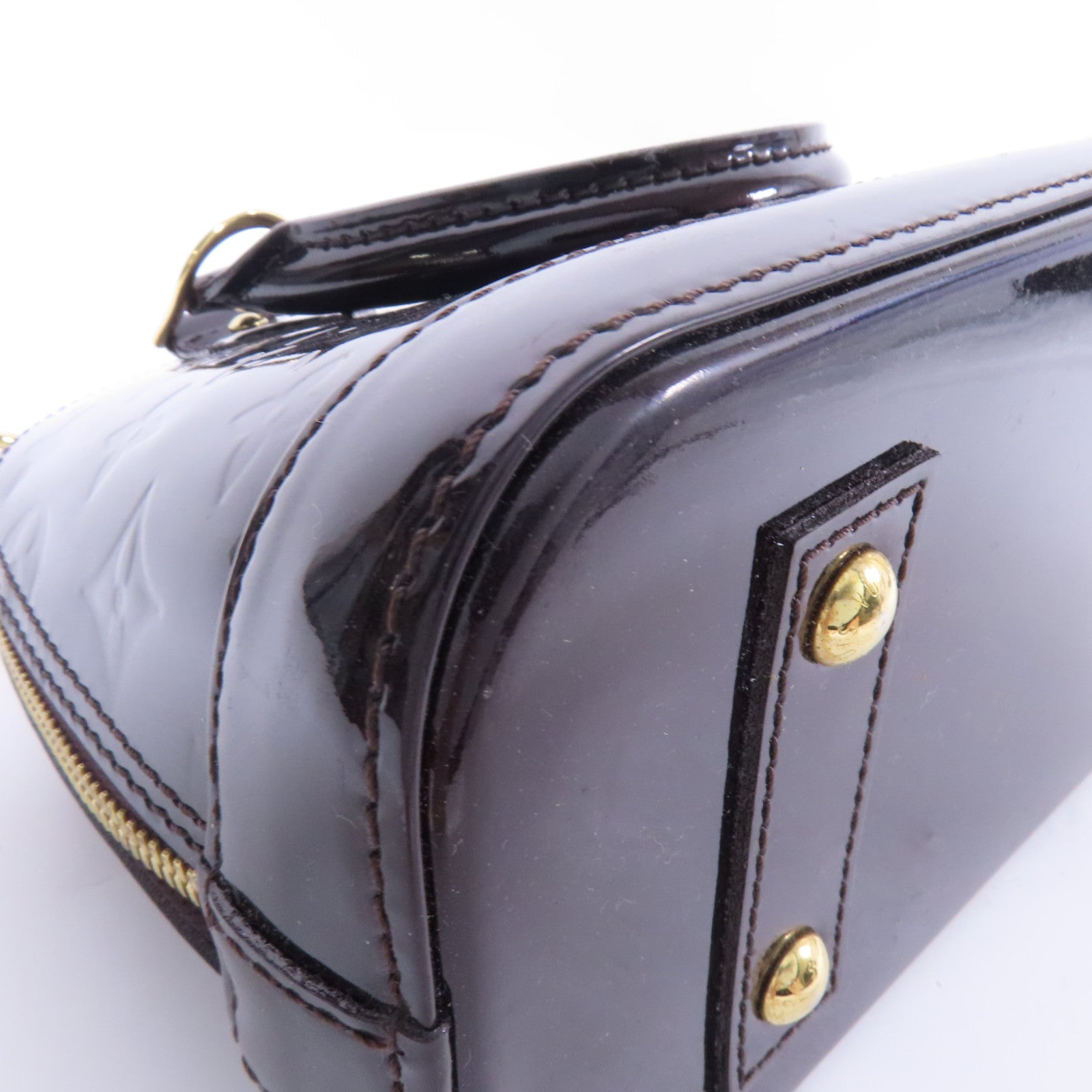 LOUIS VUITTON Vernis Alma BB金扣手挽肩背兩用袋