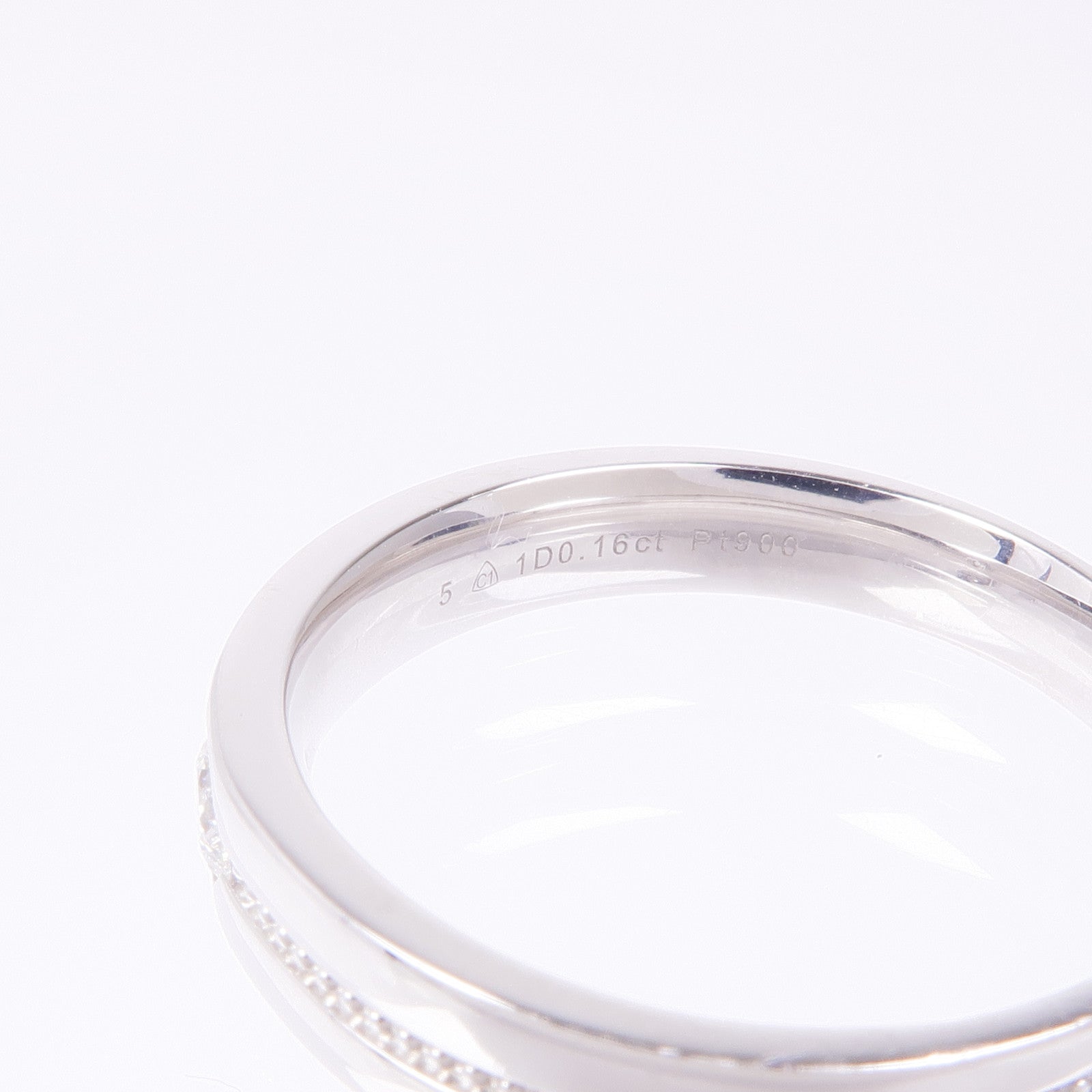 JEWELRY PT900鉑金Diamond Ring鑽石戒指US#8.75