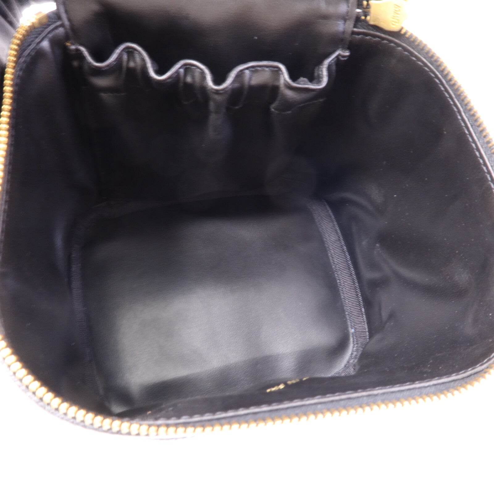 CHANEL 牛皮皮革Vintage Vanity Case金扣手挽袋