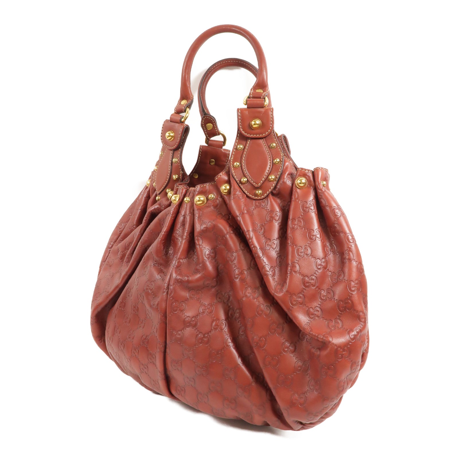 GUCCI 牛皮皮革Guccissima Handbag手挽袋