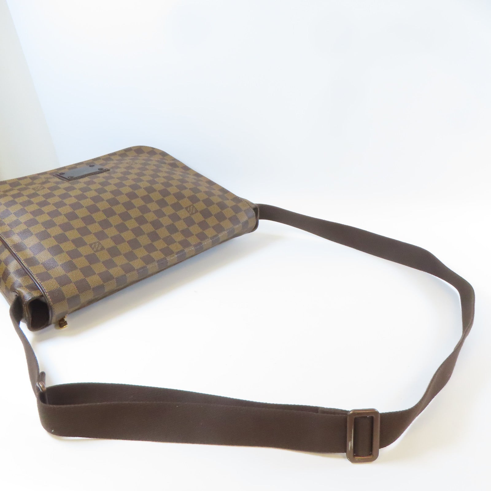 LOUIS VUITTON 【激減優惠】Damier Brooklyn GM金扣肩背袋啡色