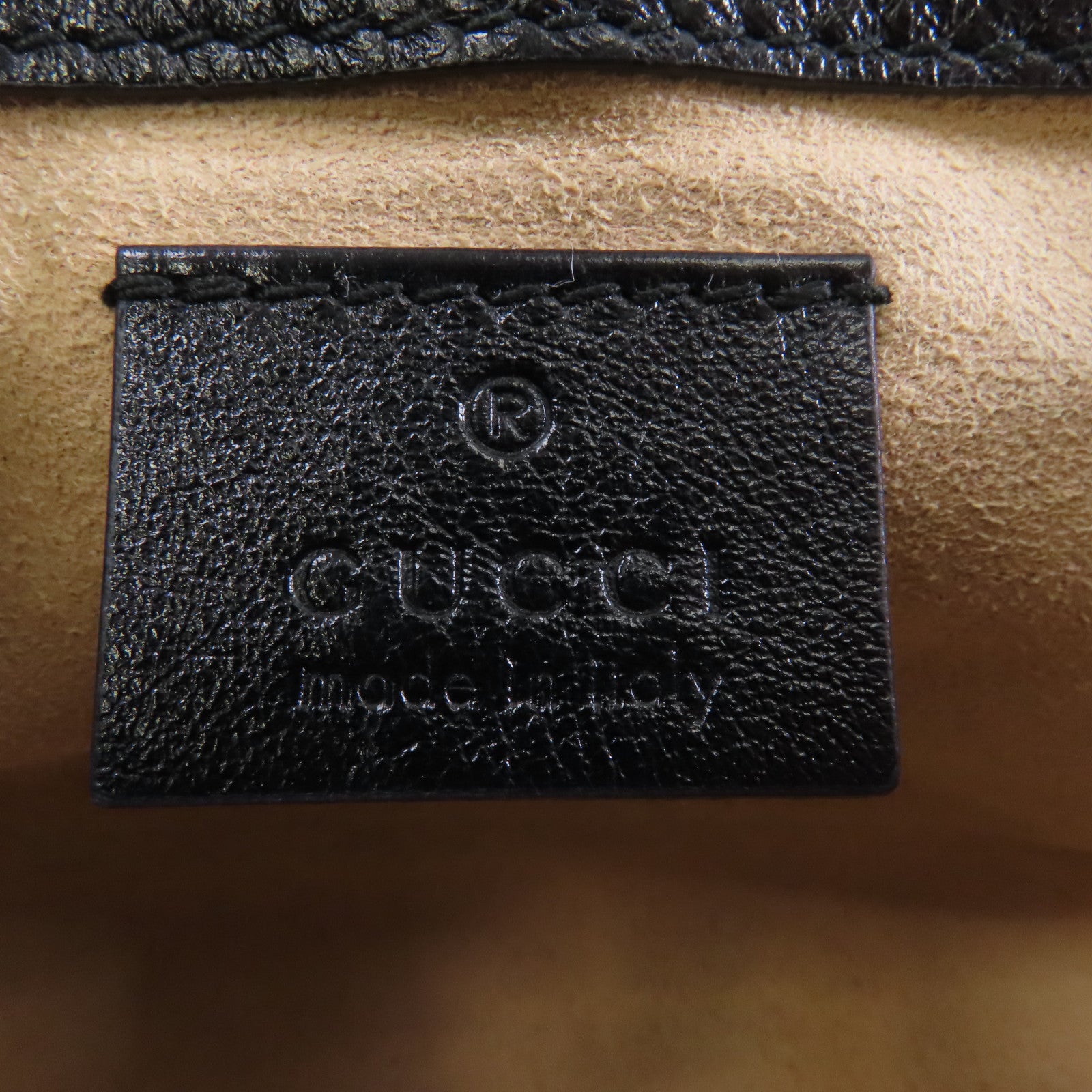 GUCCI 【激減優惠】牛皮皮革GG Marmont金扣鏈帶肩背袋棕色