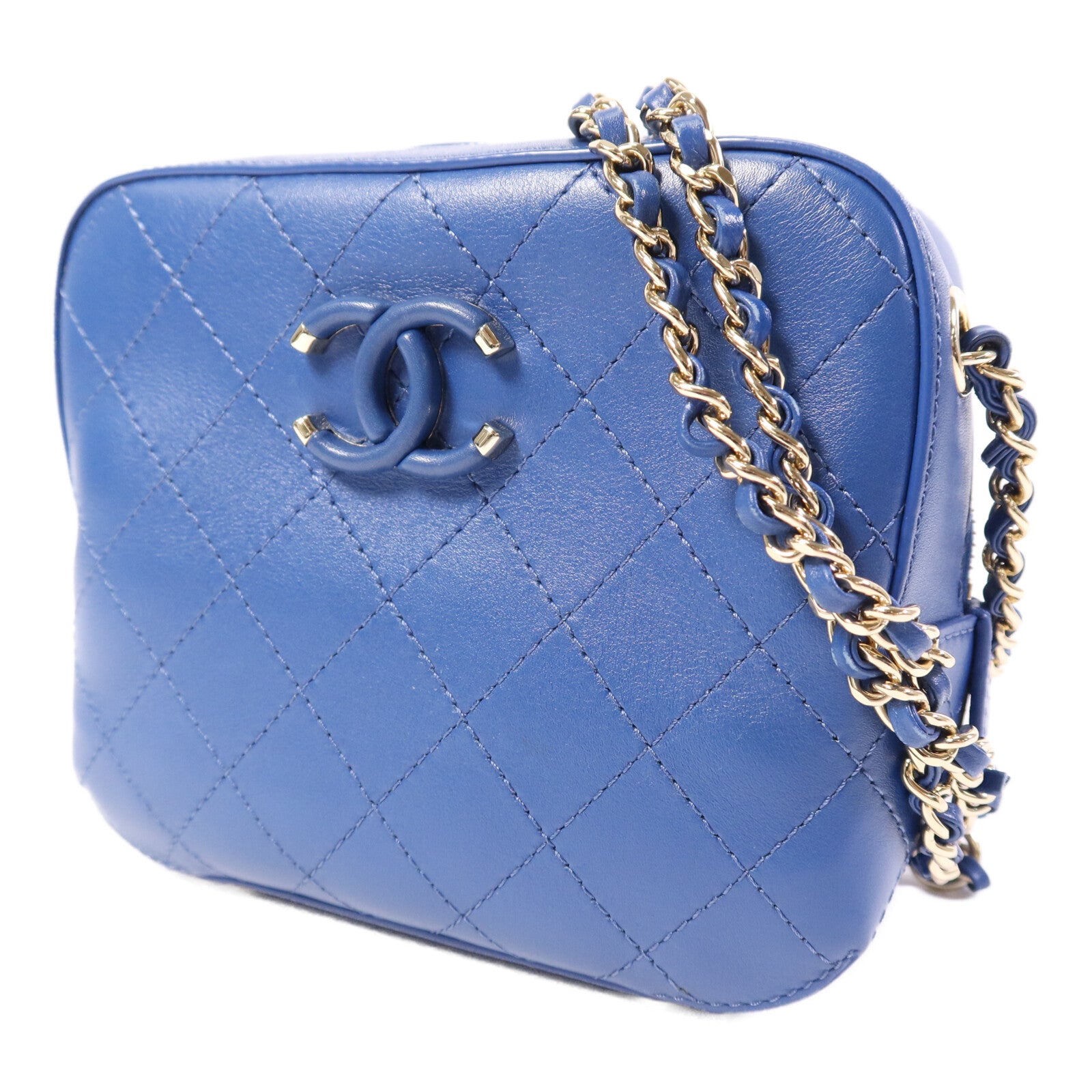 CHANEL 【激減優惠】牛皮皮革Camera Bag金扣肩背袋