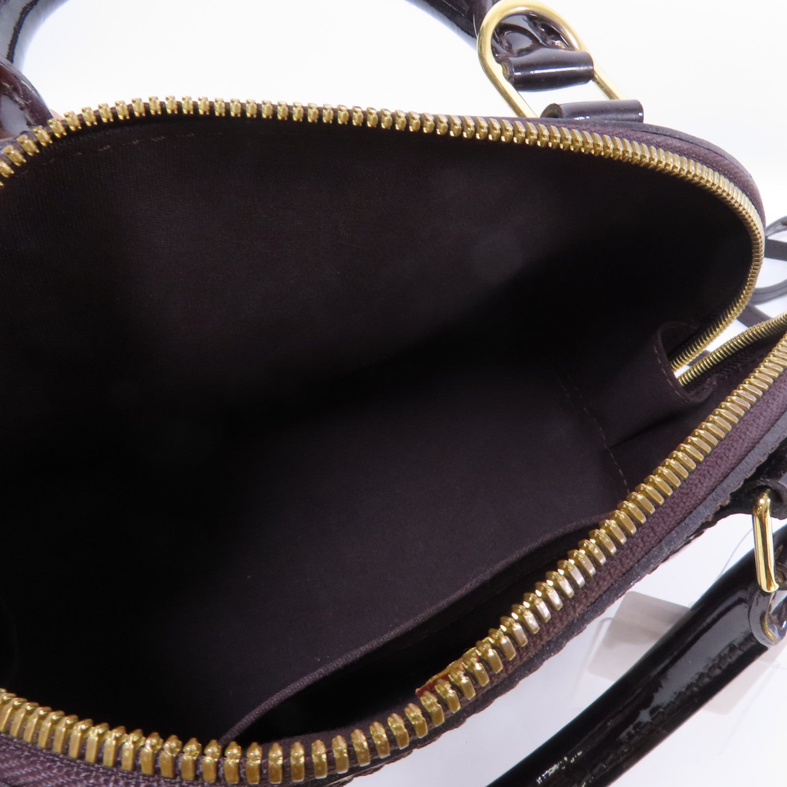 LOUIS VUITTON Vernis Alma BB金扣手挽肩背兩用袋