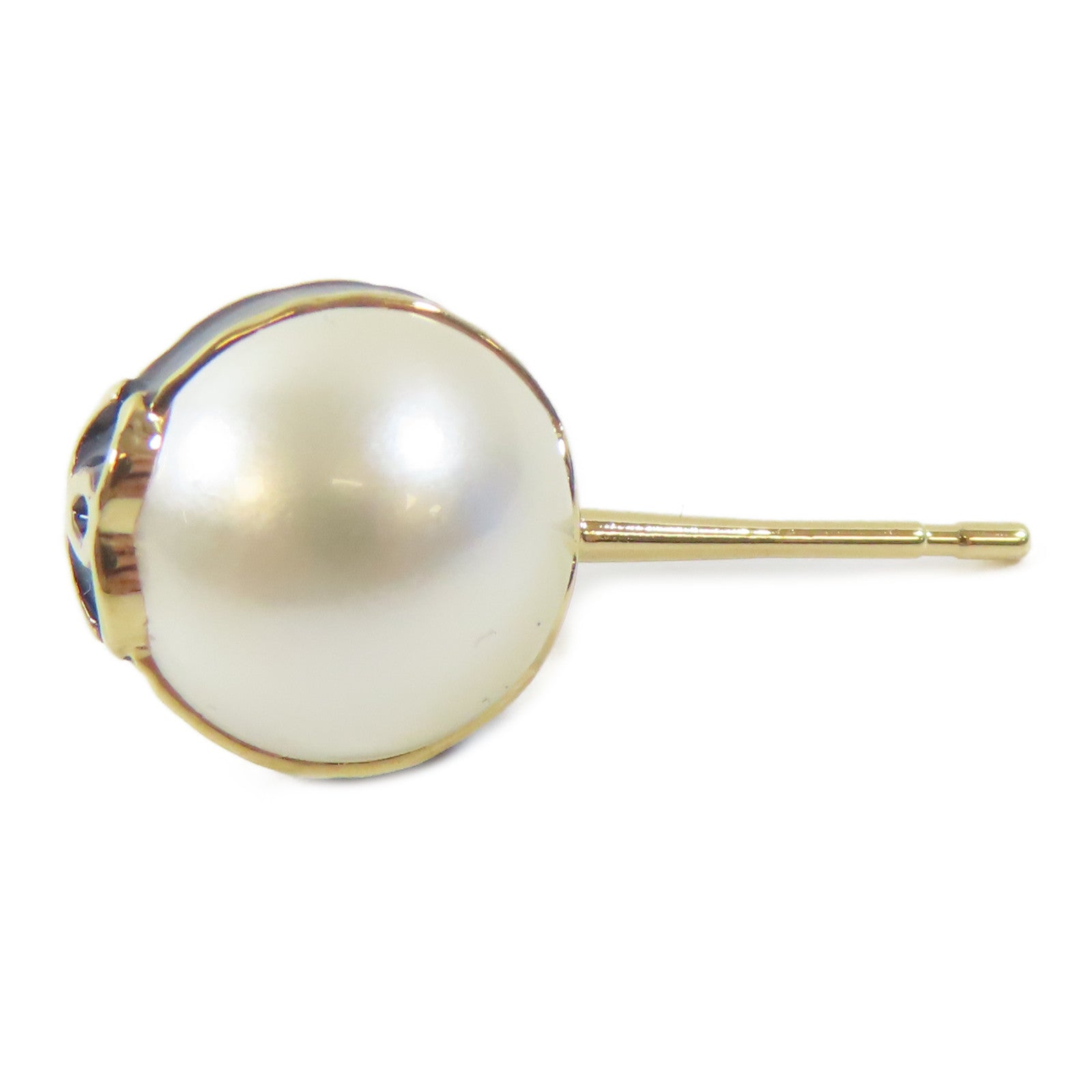 CHANEL 金屬/PVC Pierced Earring耳環黑色/白色