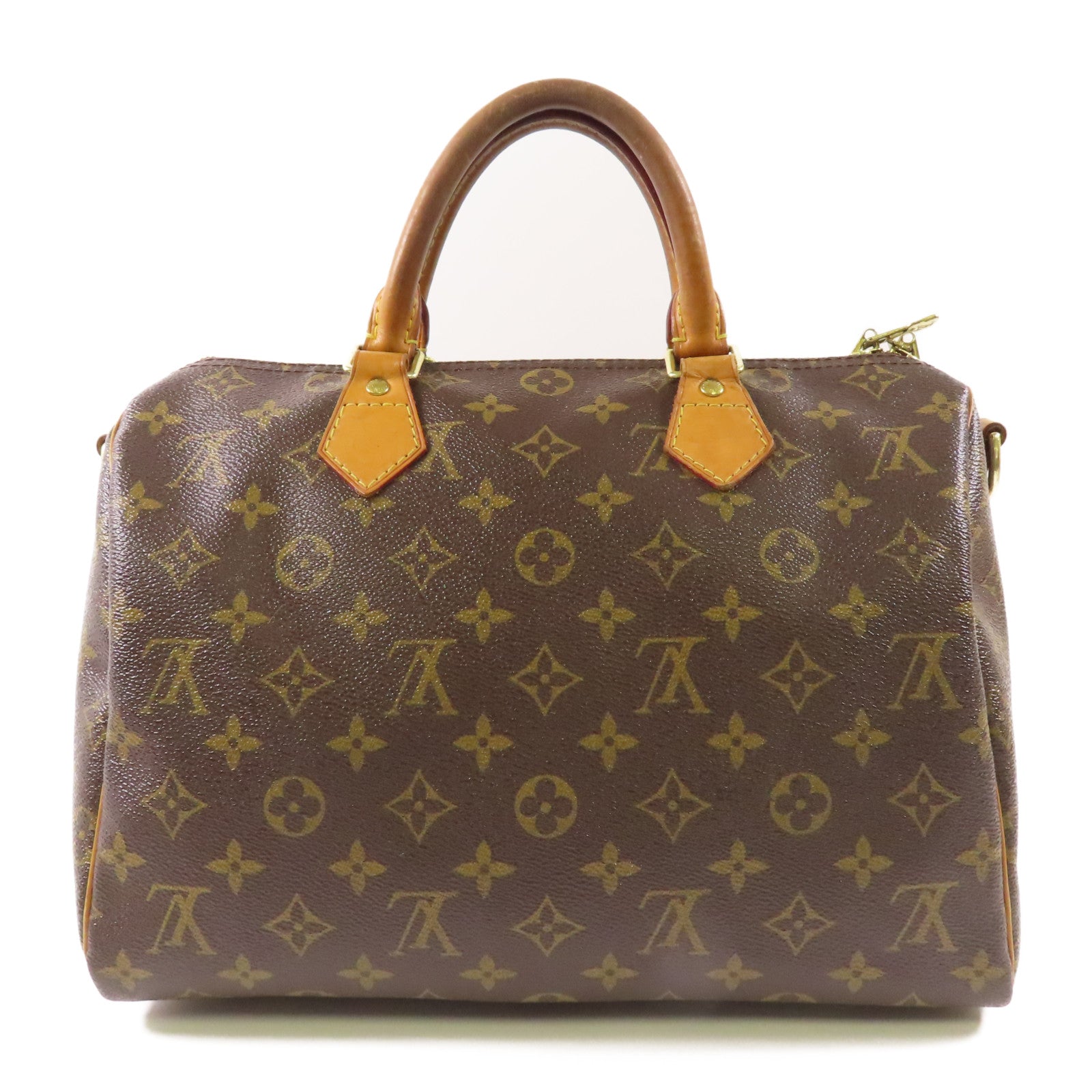LOUIS VUITTON Monogram Speedy Bandouliere 30金扣手挽肩背兩用袋