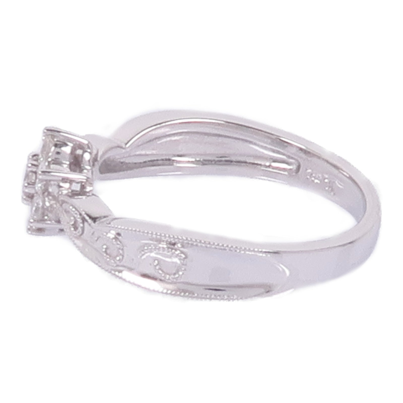 JEWELRY 【激減優惠】18K白金Diamond Ring鑽石戒指US#5.75