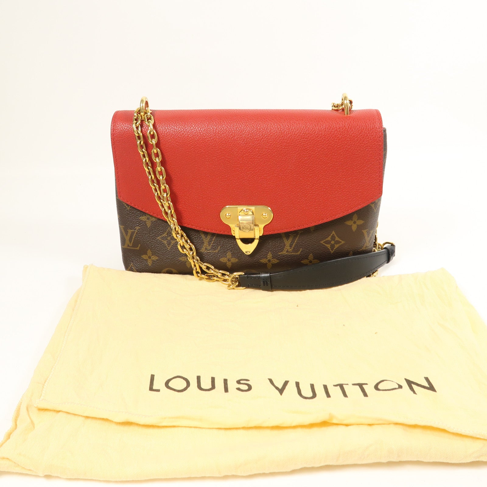 LOUIS VUITTON Monogram Saint Placide金扣肩背袋