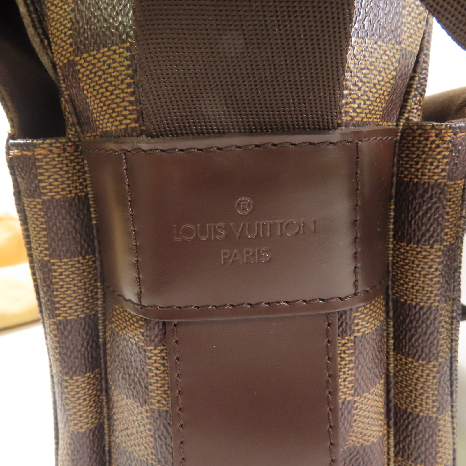 LOUIS VUITTON LV GHW Naviglio Shoulder Messenger Bag N45255 Damier Brown