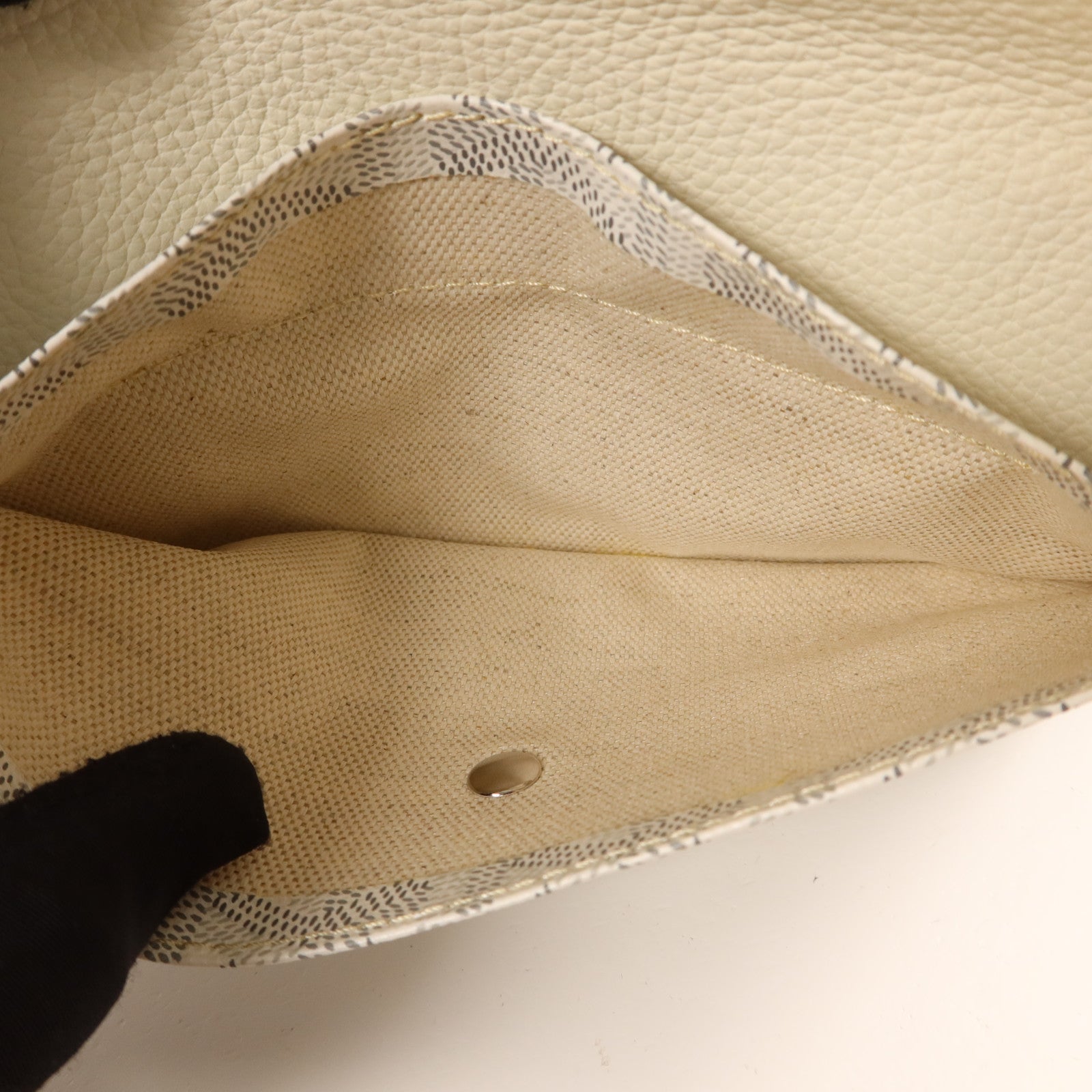 GOYARD 牛皮皮革Sac Hardy PM銀扣手挽袋