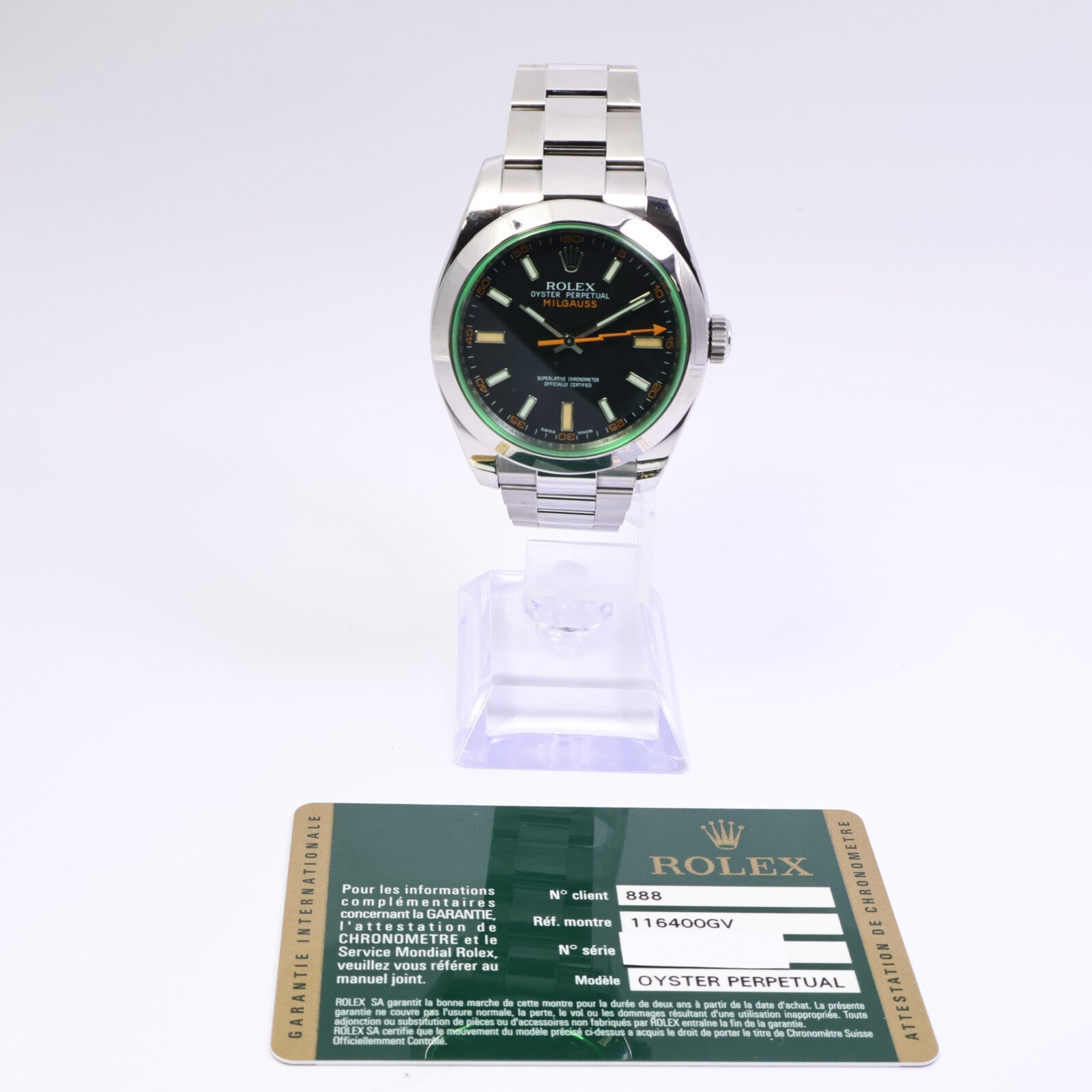ROLEX Milgauss 116400GV
