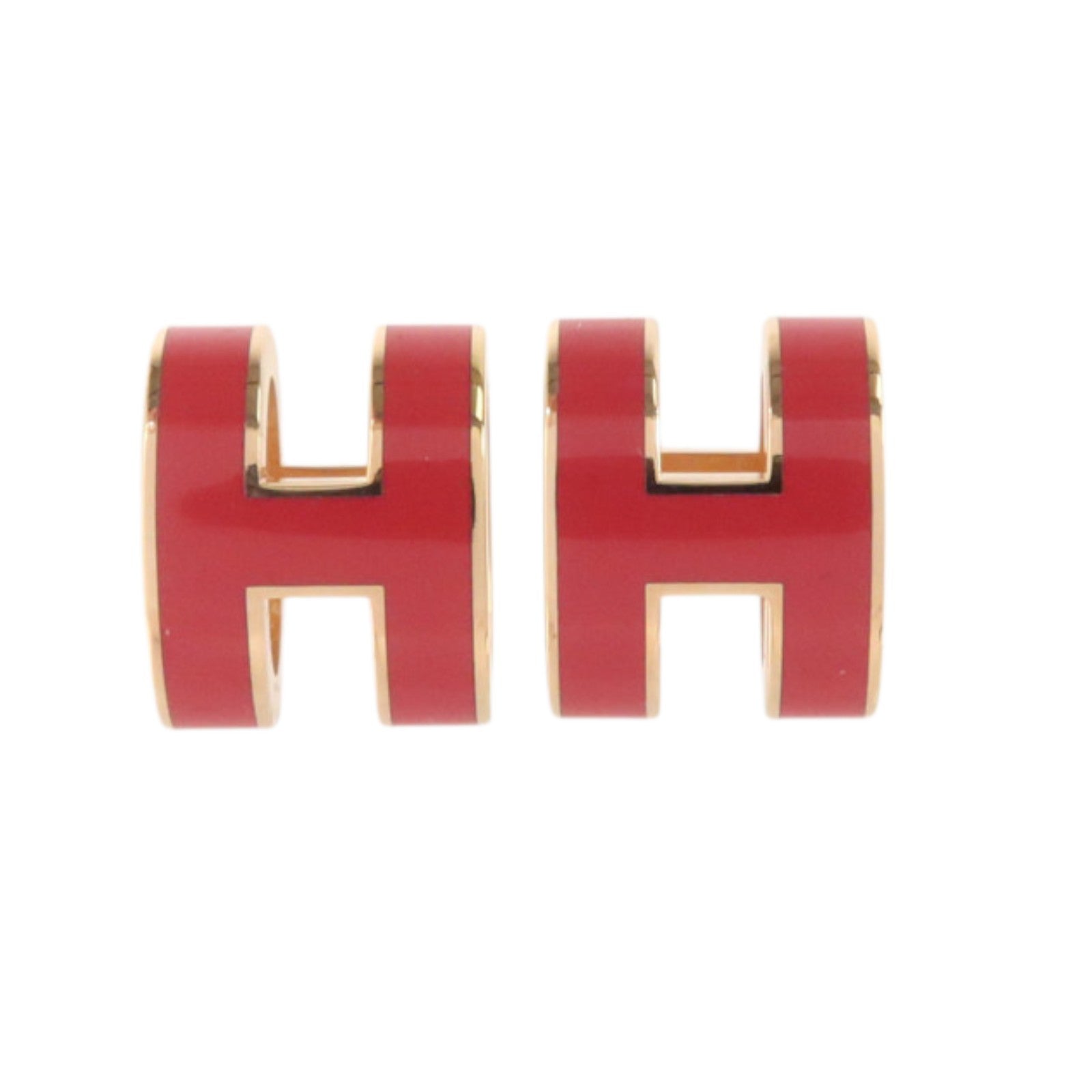 HERMES 金屬/琺瑯Pop H Earrings耳環