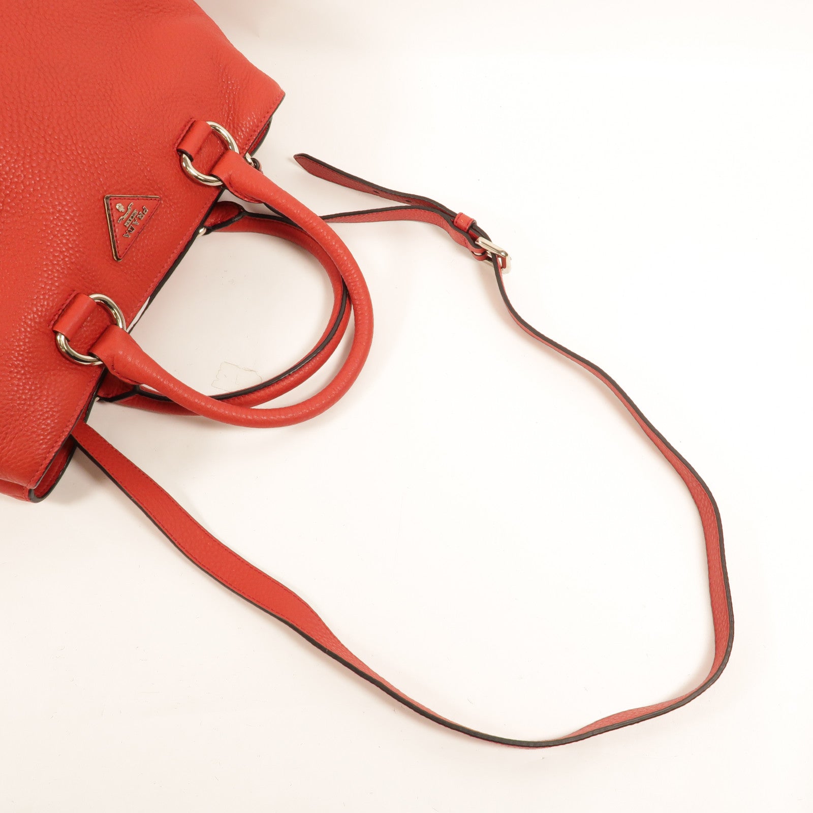 PRADA 牛皮皮革2WayShoulder手挽肩背兩用袋