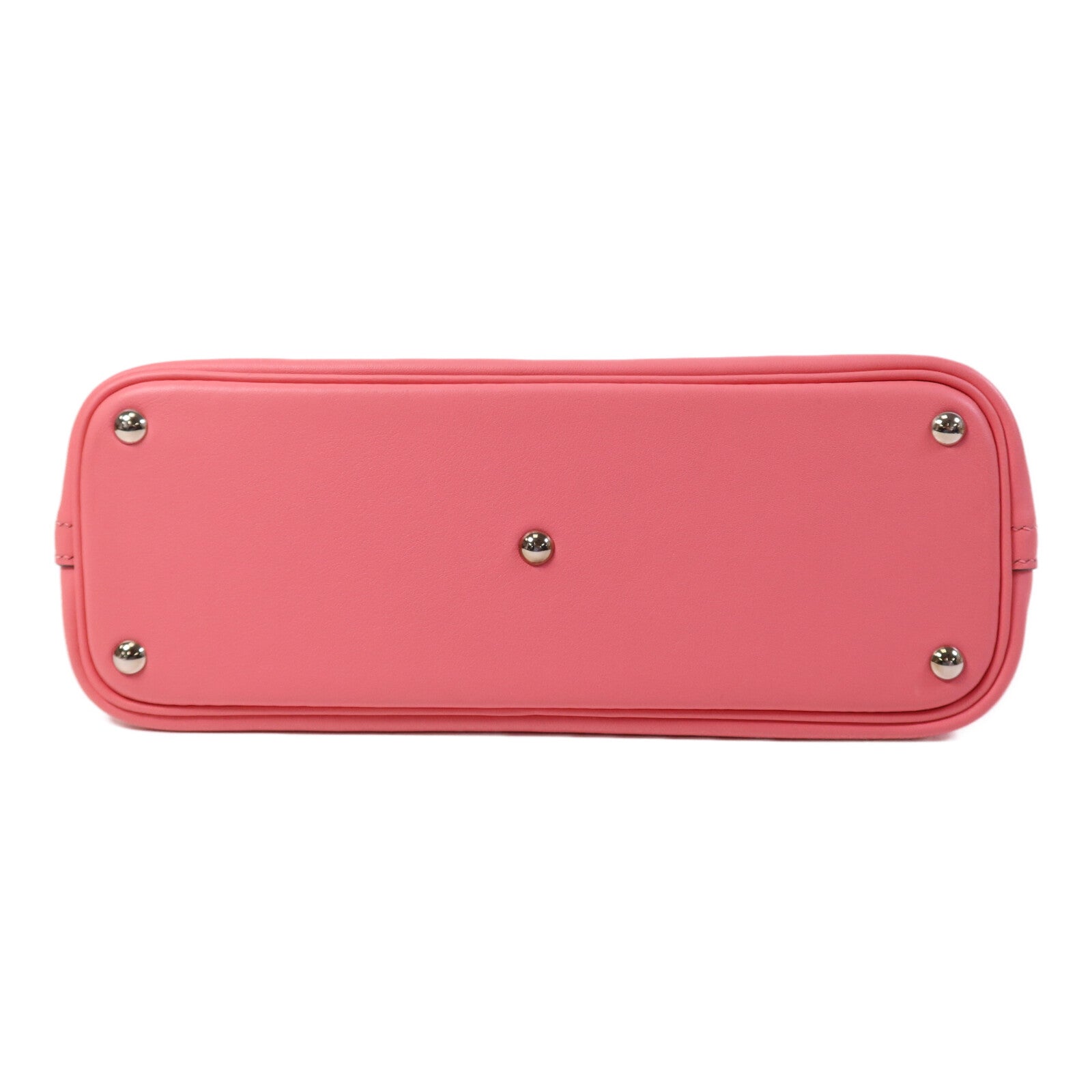 HERMES Swift皮革Bolide 27銀扣手挽肩背兩用袋Rose Azalee
